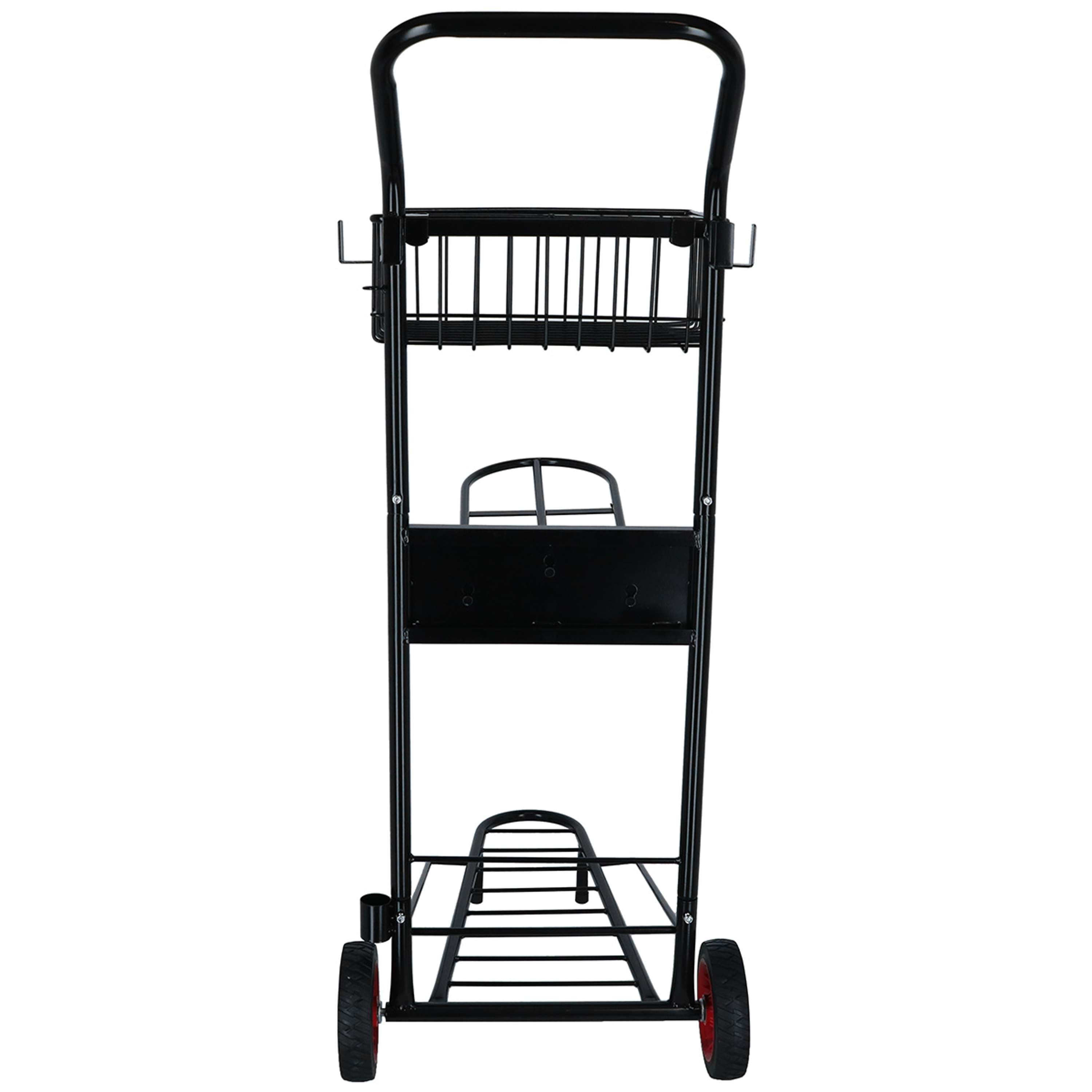 Agradi Horse Saddle Cart with Basket Black
