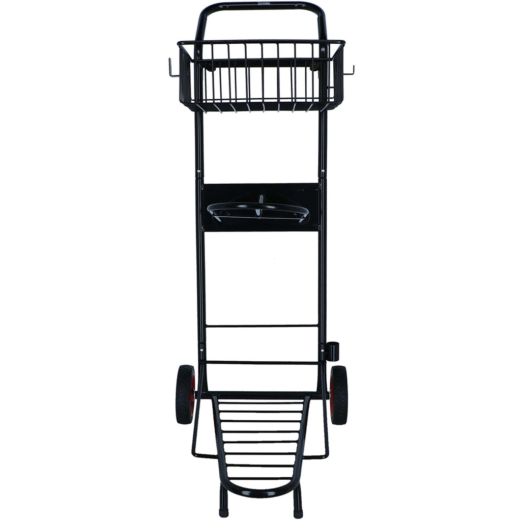 Agradi Horse Saddle Cart with Basket Black