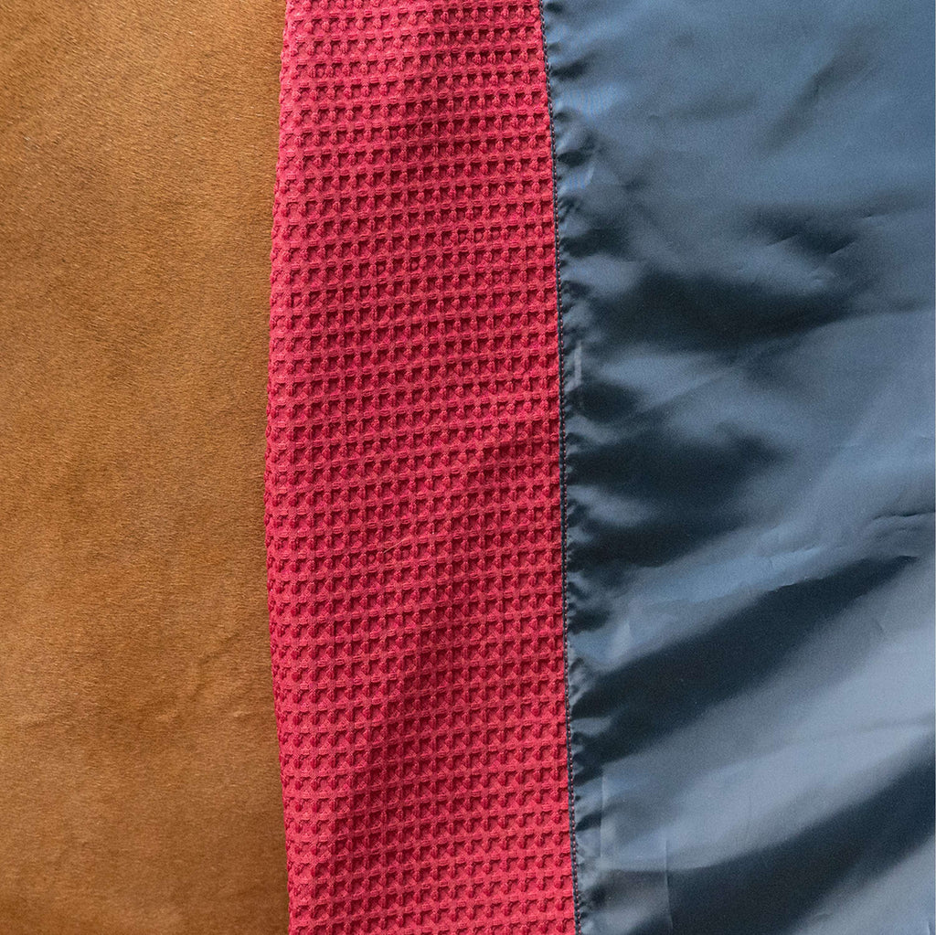 Velder Horsewear Premium Pony Waffle Cooler Rug Mulberry Red