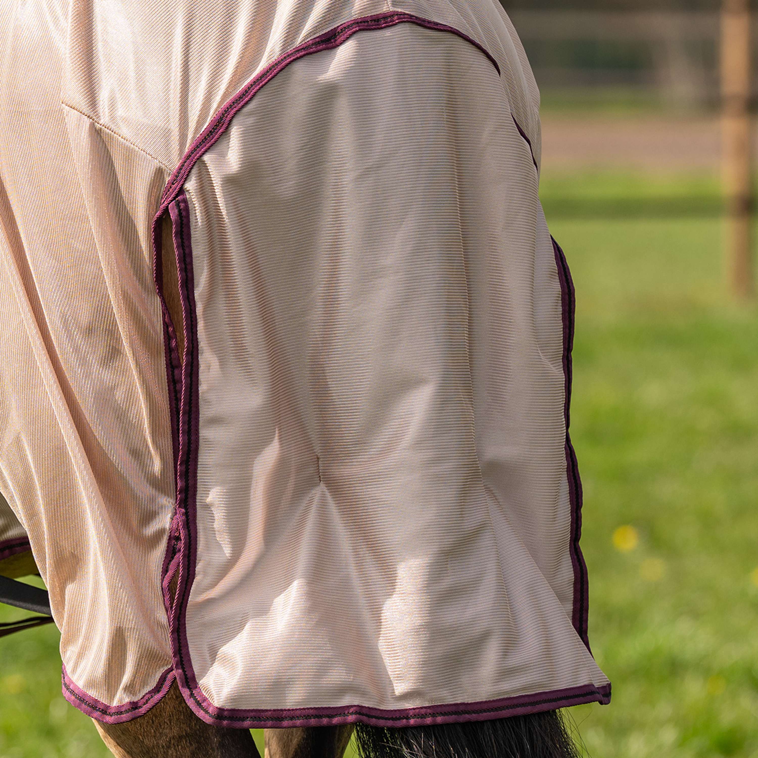 Velder Horsewear Essentials Fly Rug Mesh with a Hood Earth Grey
