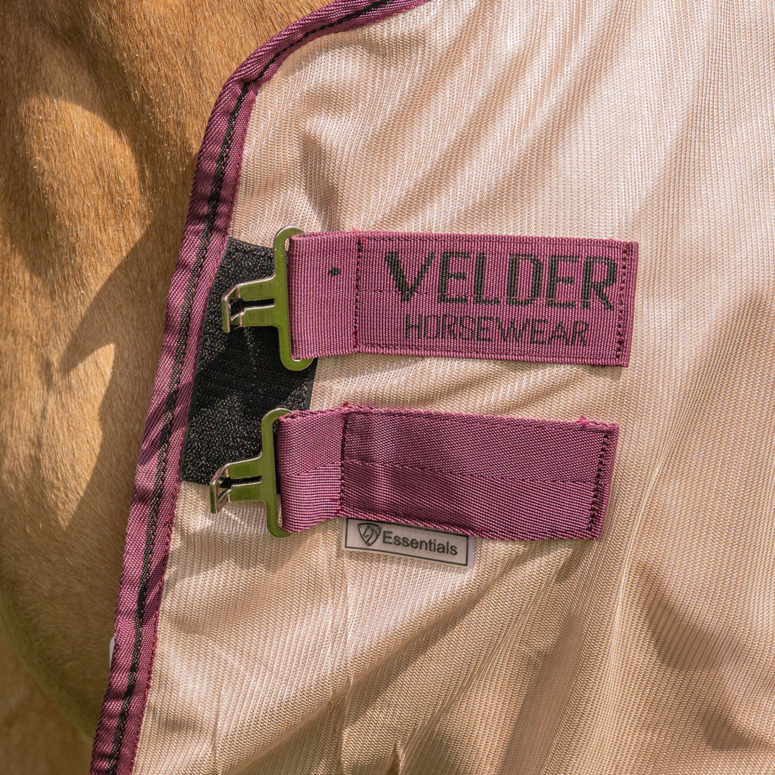 Velder Horsewear Essentials Fly Rug Mesh with a Hood Earth Grey