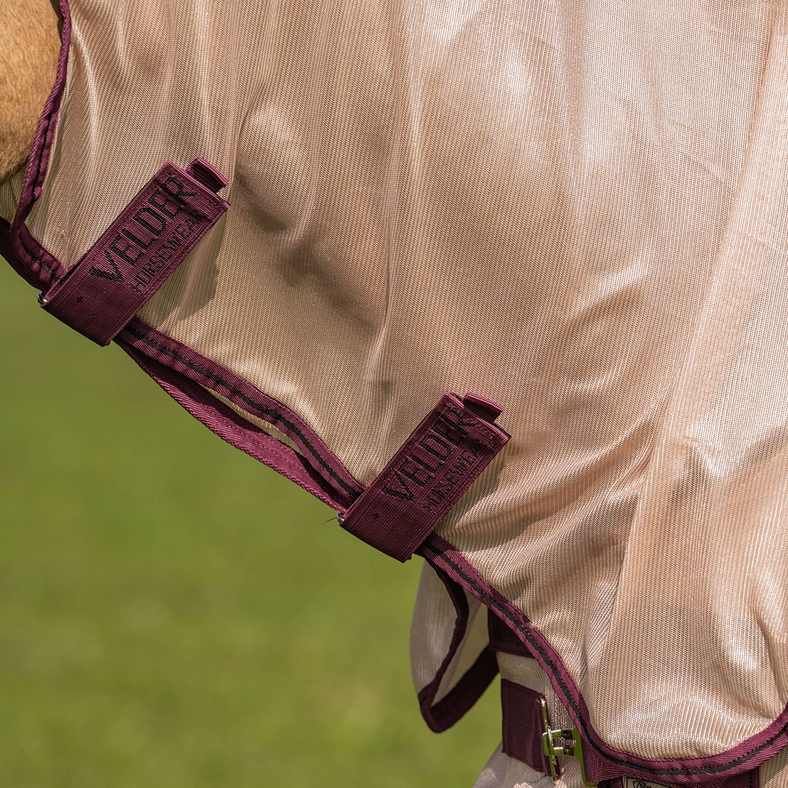 Velder Horsewear Essentials Fly Rug Mesh with a Hood Earth Grey
