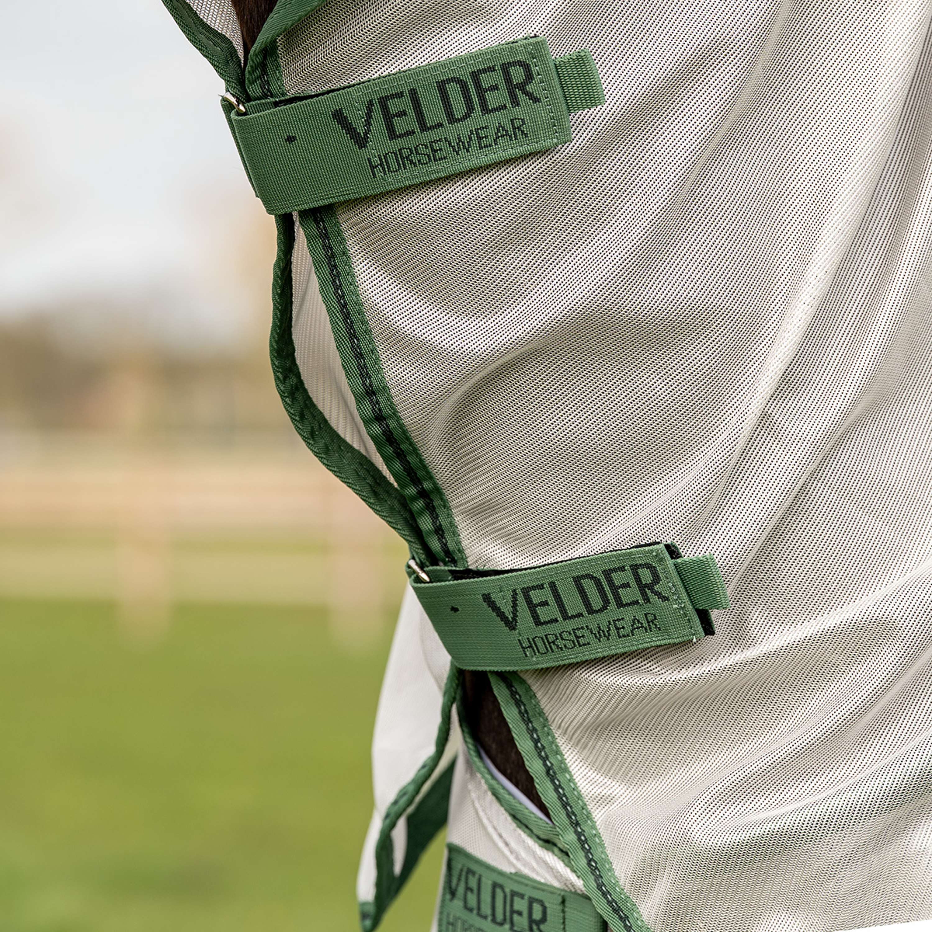 Velder Horsewear Essentials Fly Rug Mesh with a Hood Silver