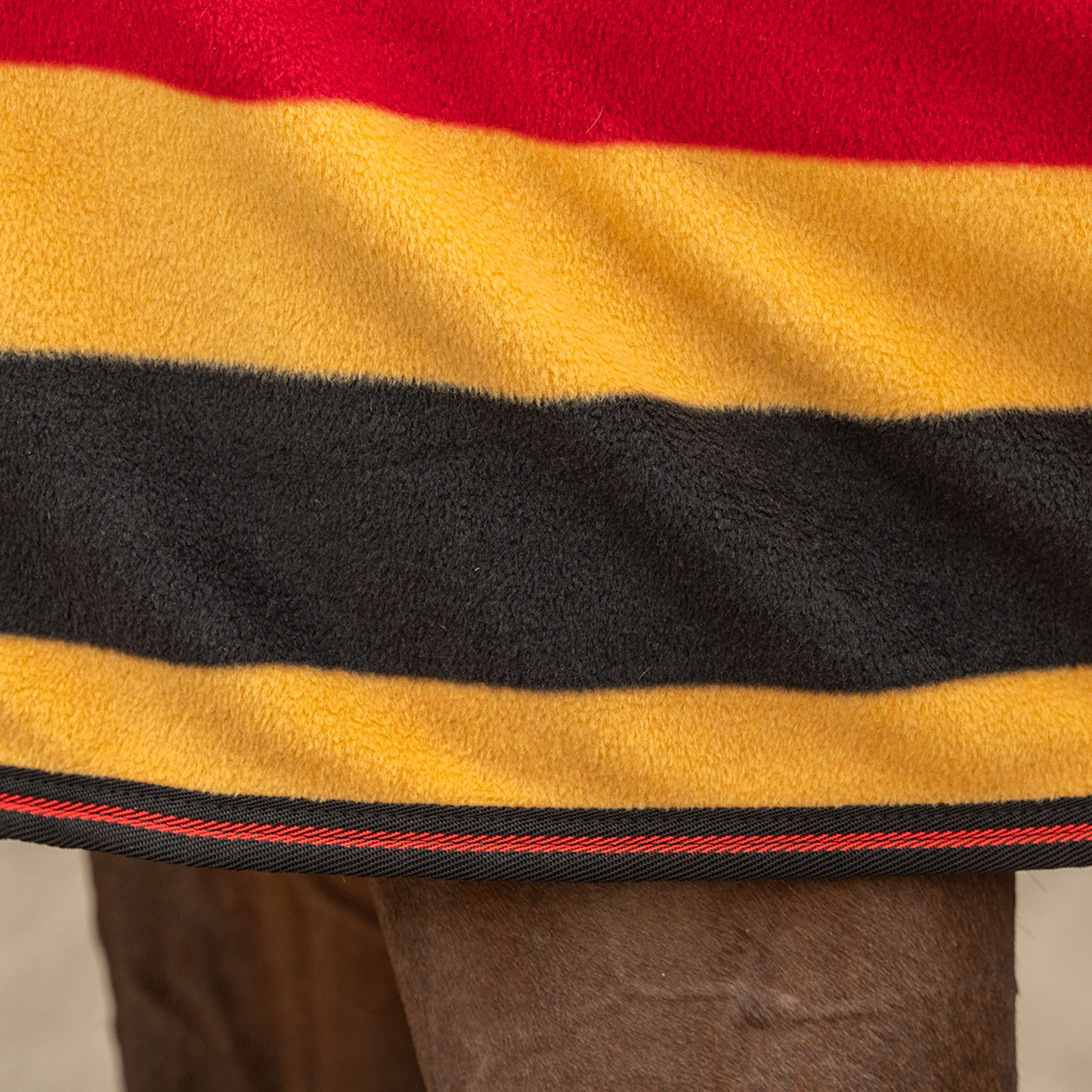 Velder Horsewear Premium Deluxe Fleece Cooler Rug Black/Yellow