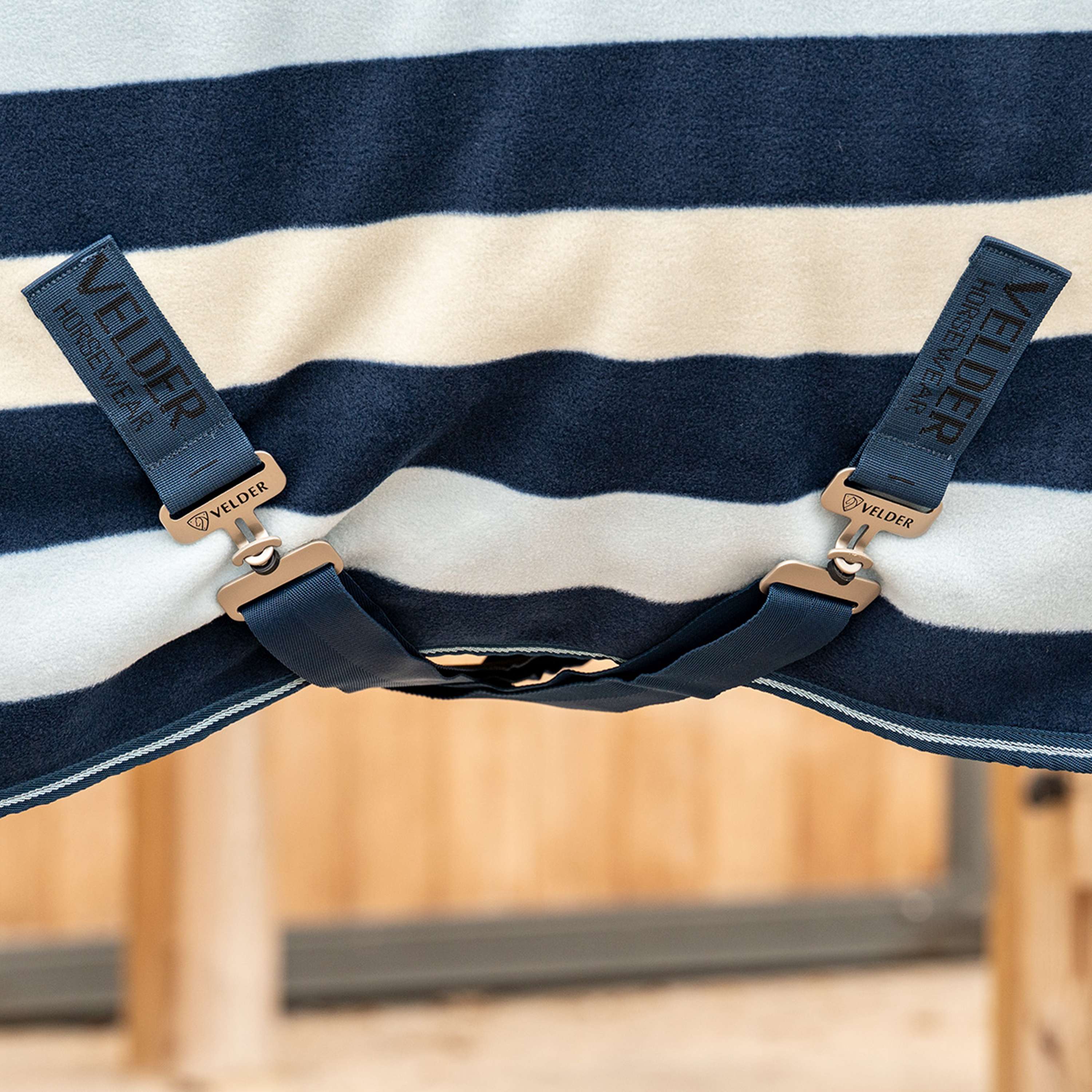 Velder Horsewear Premium Deluxe Fleece Cooler Rug Navy