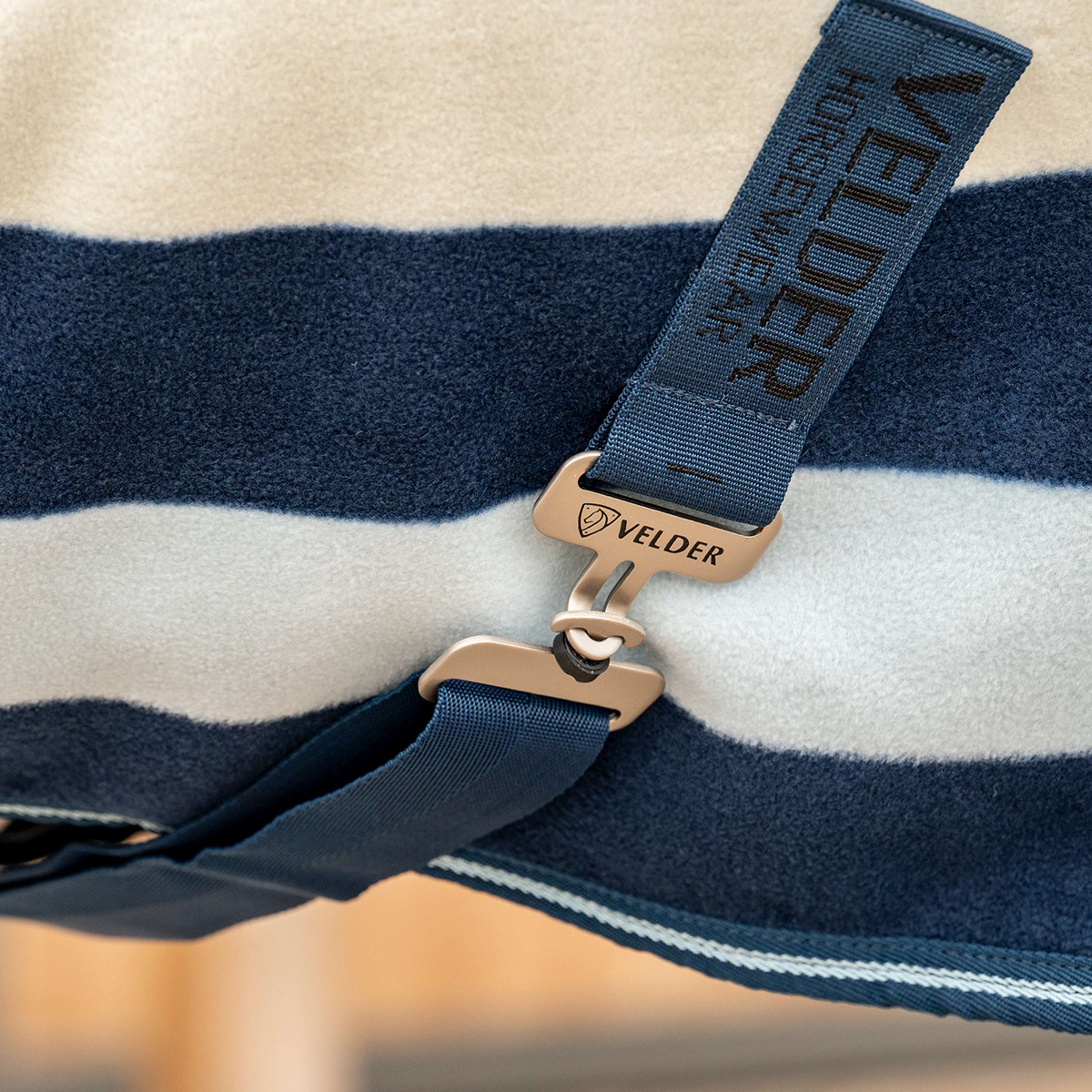Velder Horsewear Premium Deluxe Fleece Cooler Rug Navy