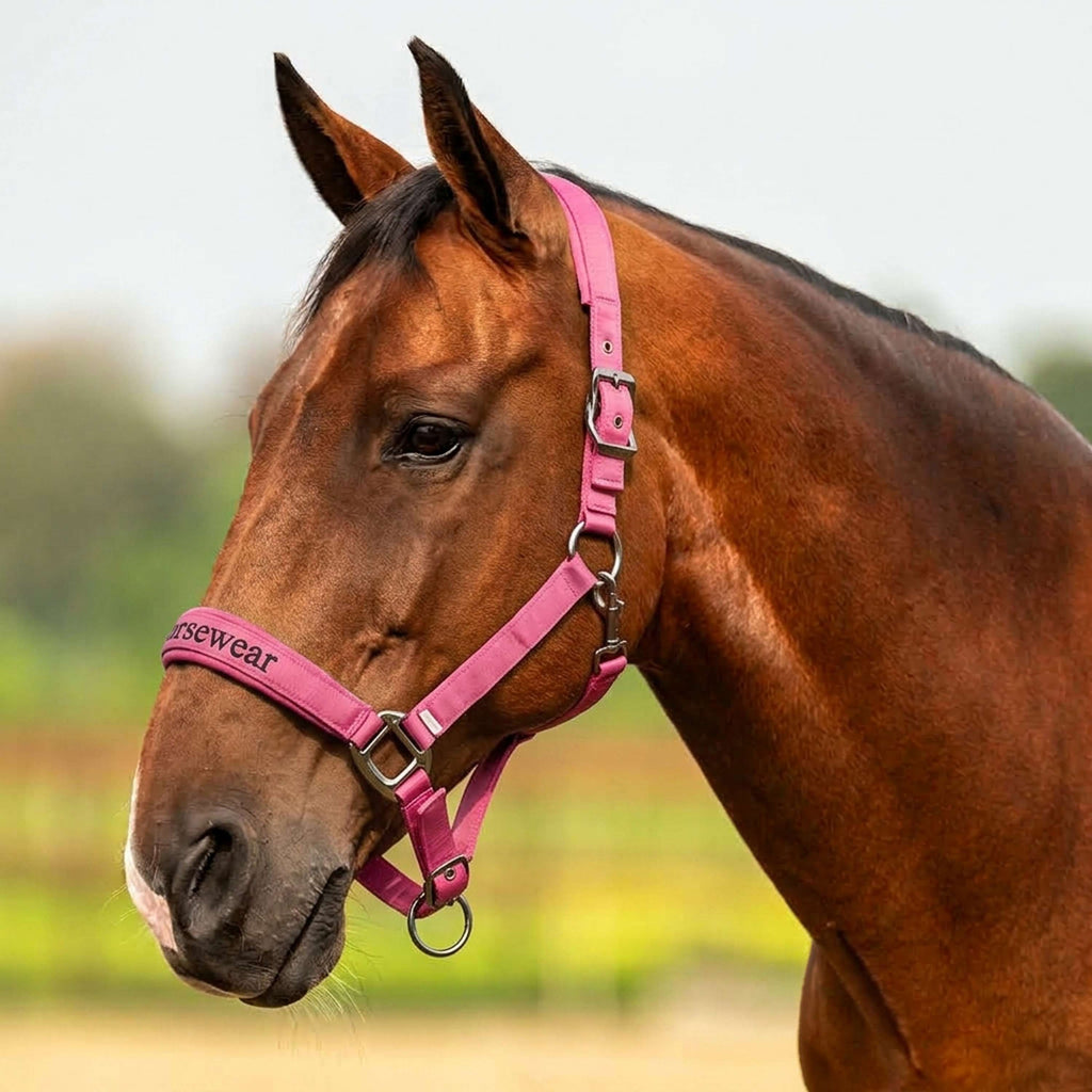 Velder Horsewear Premium Halter Satin Glow Dutch Raspberry