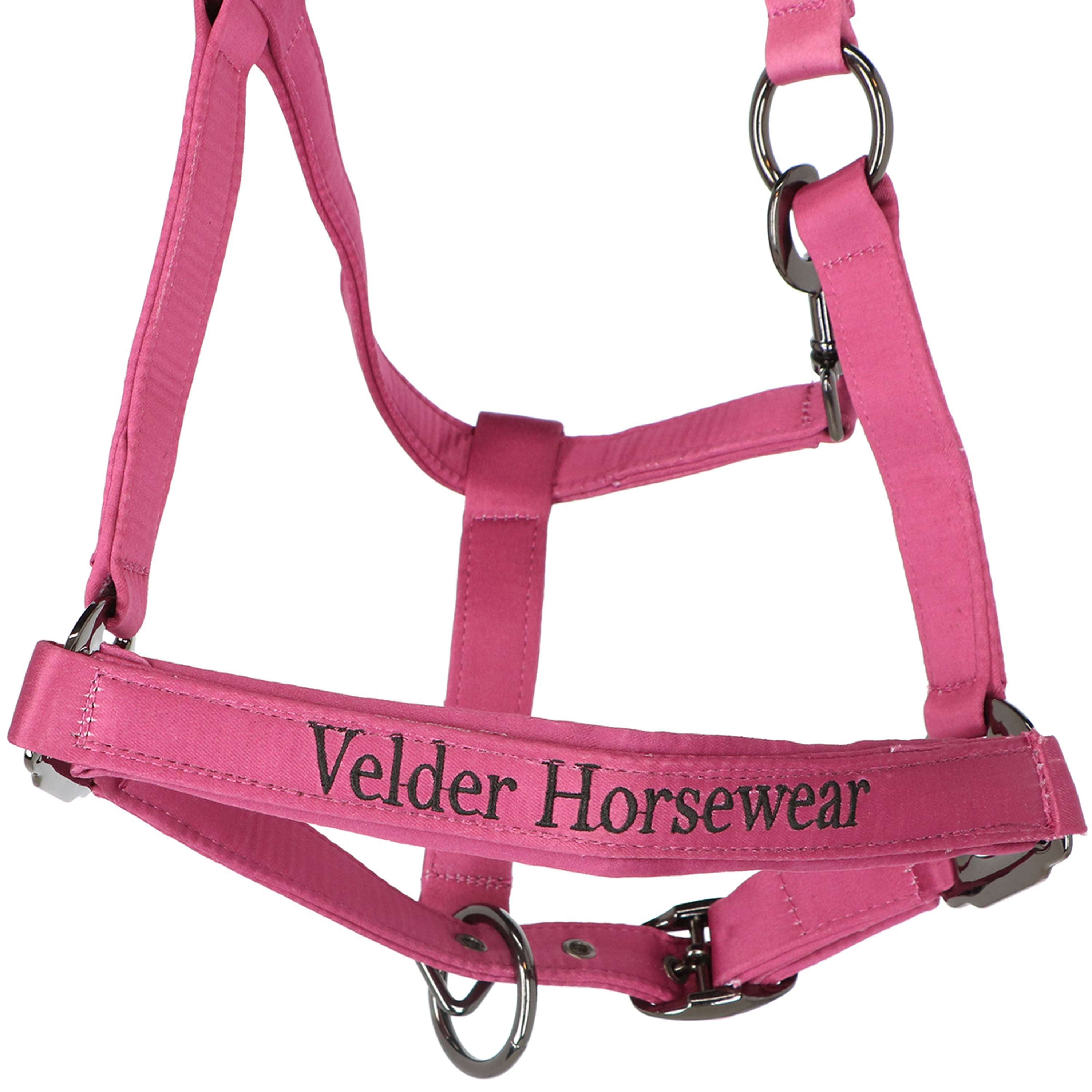Velder Horsewear Premium Halter Satin Glow Dutch Raspberry
