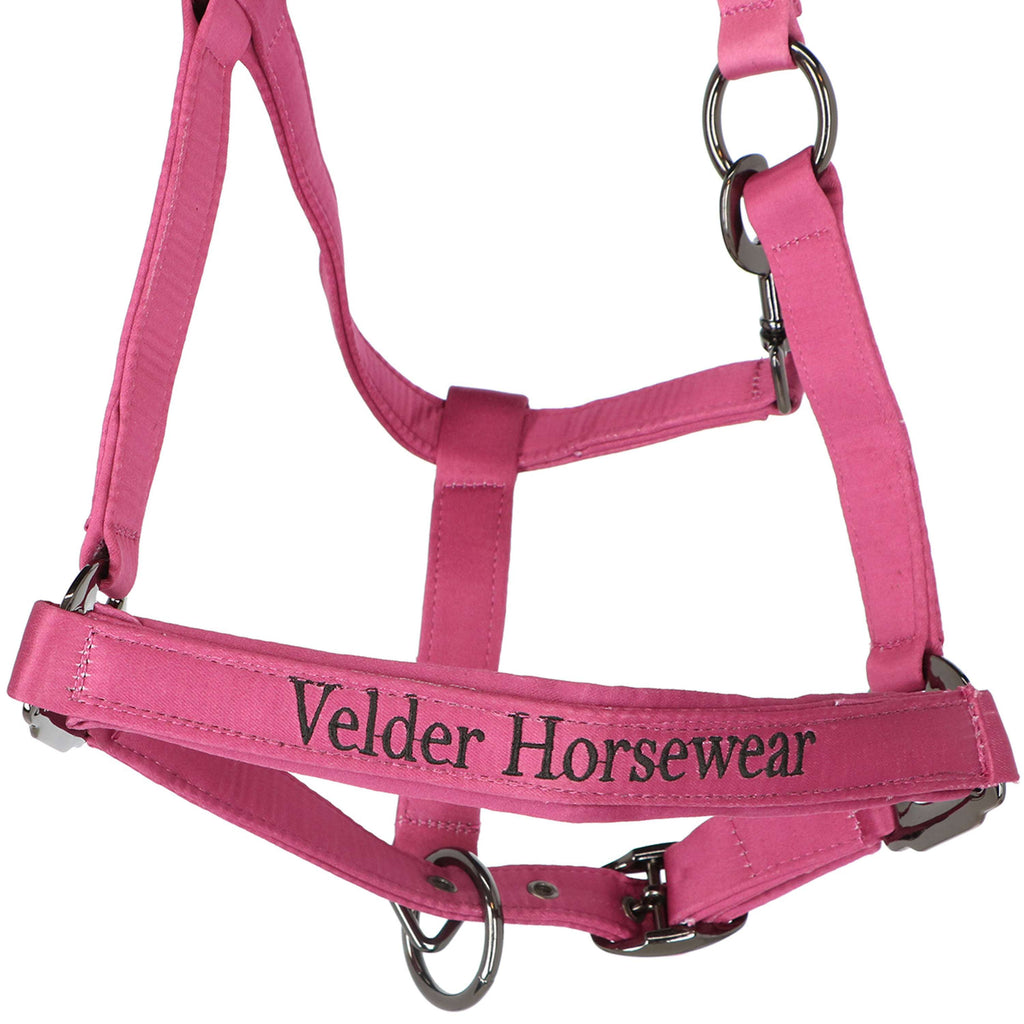 Velder Horsewear Premium Halter Satin Glow Dutch Raspberry