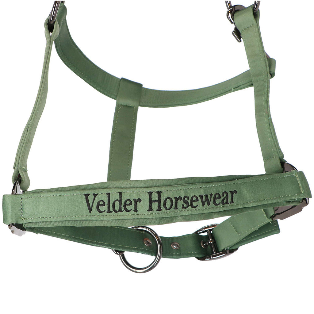 Velder Horsewear Premium Halter Satin Glow Olive Mist