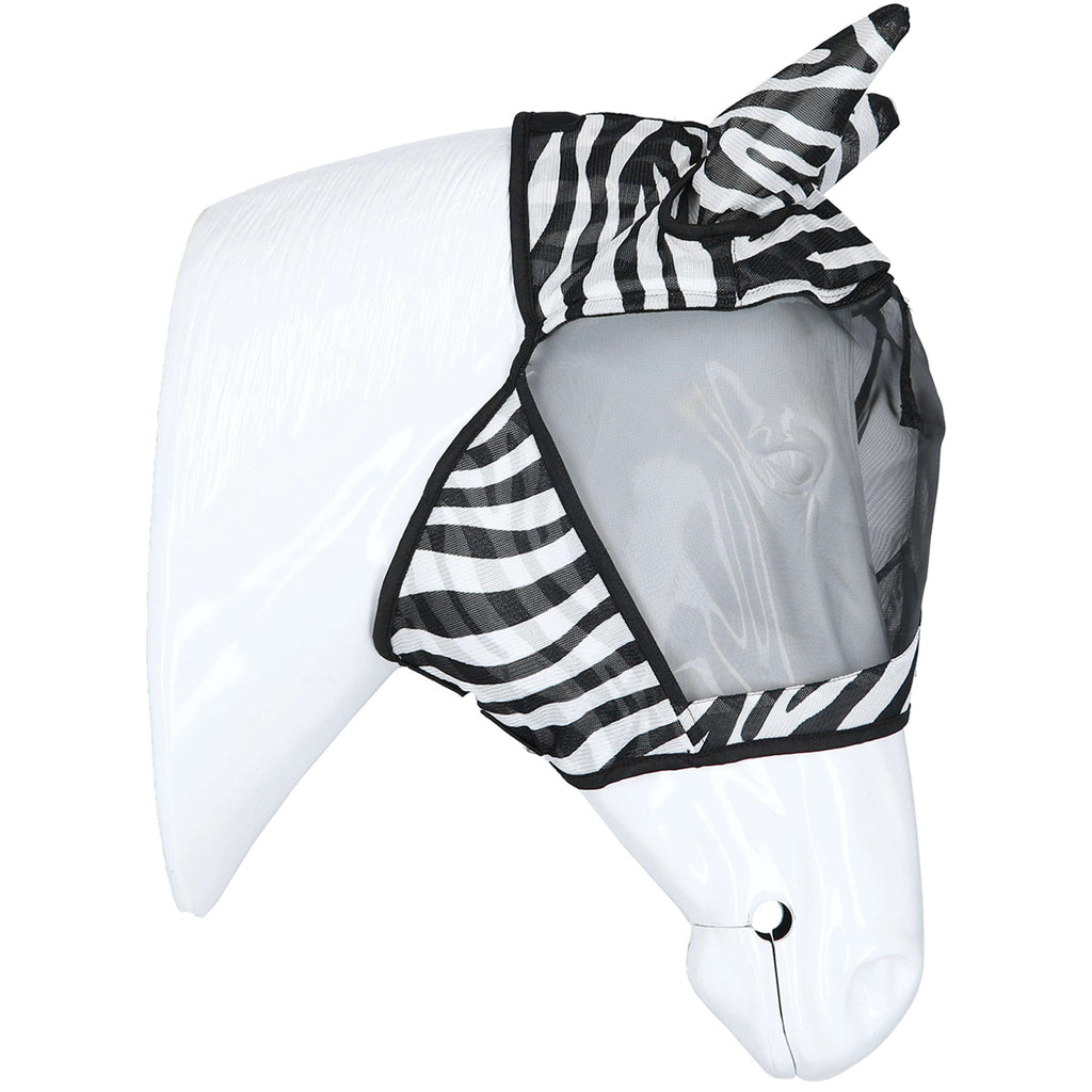 Velder Horsewear Essentials Fly Mask Zebra with Ears Black/White