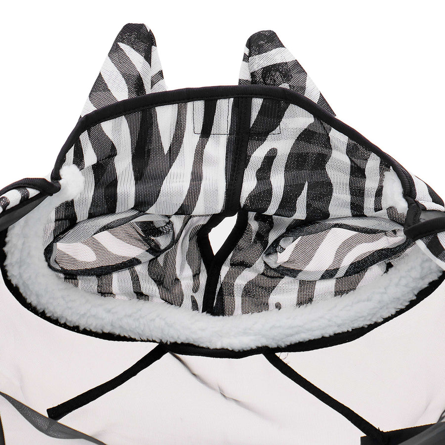 Velder Horsewear Essentials Fly Mask Zebra with Ears Black/White