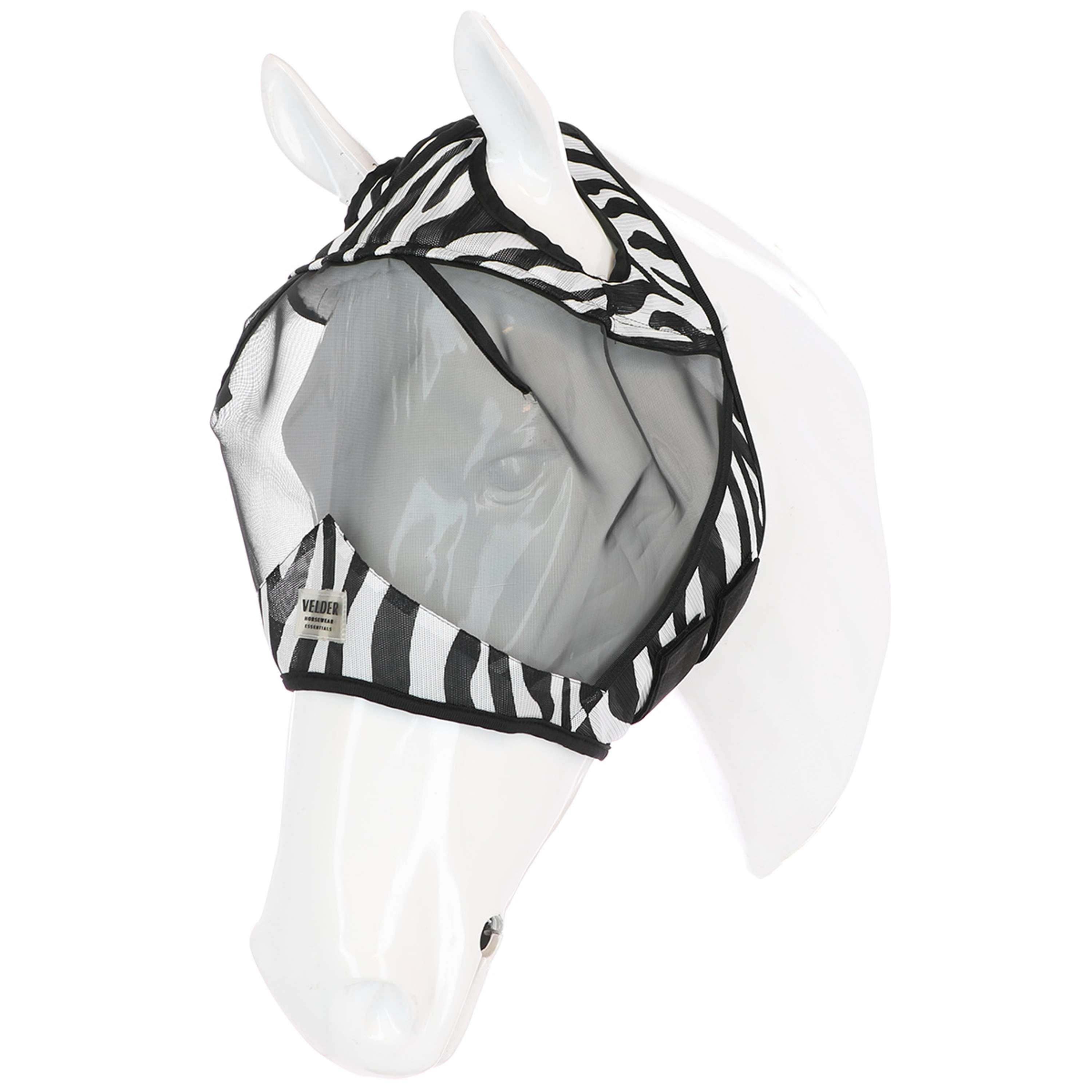 Velder Horsewear Essentials Fly Mask Zebra without Ears Black/White