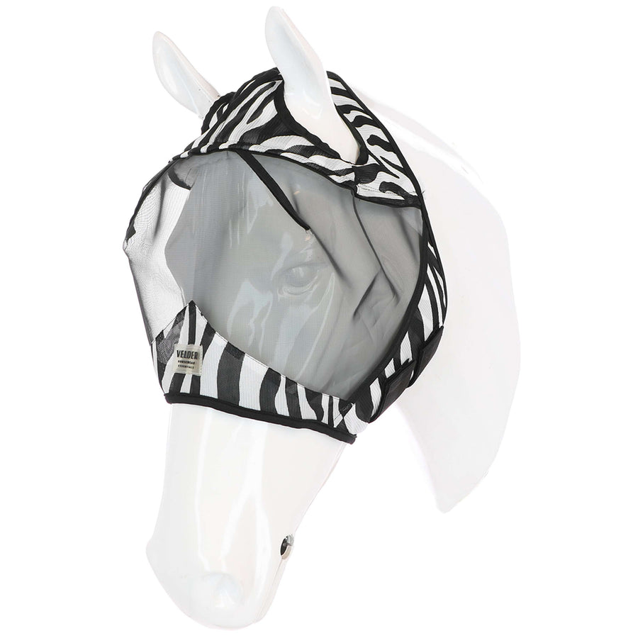 Velder Horsewear Essentials Fly Mask Zebra without Ears Black/White