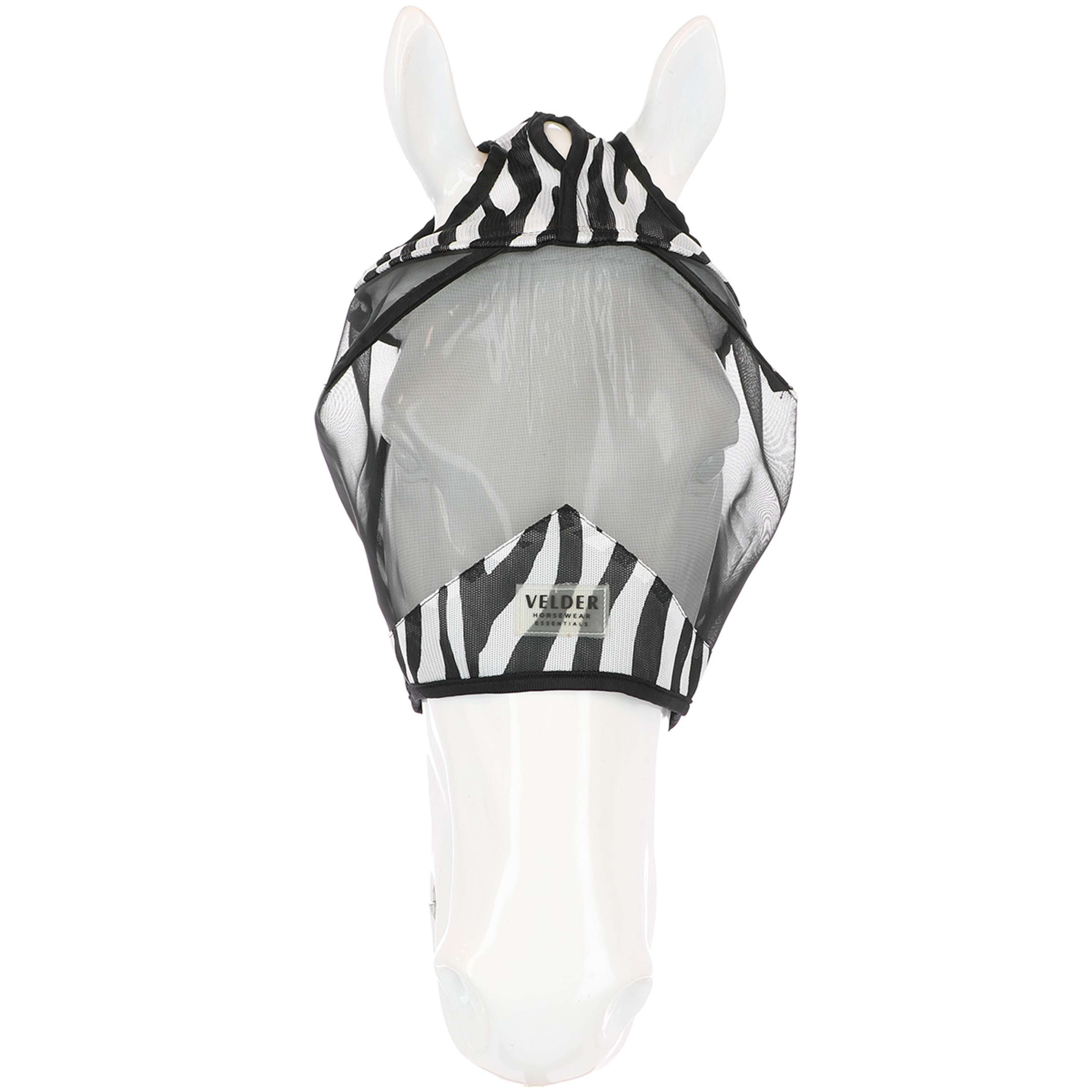 Velder Horsewear Essentials Fly Mask Zebra without Ears Black/White