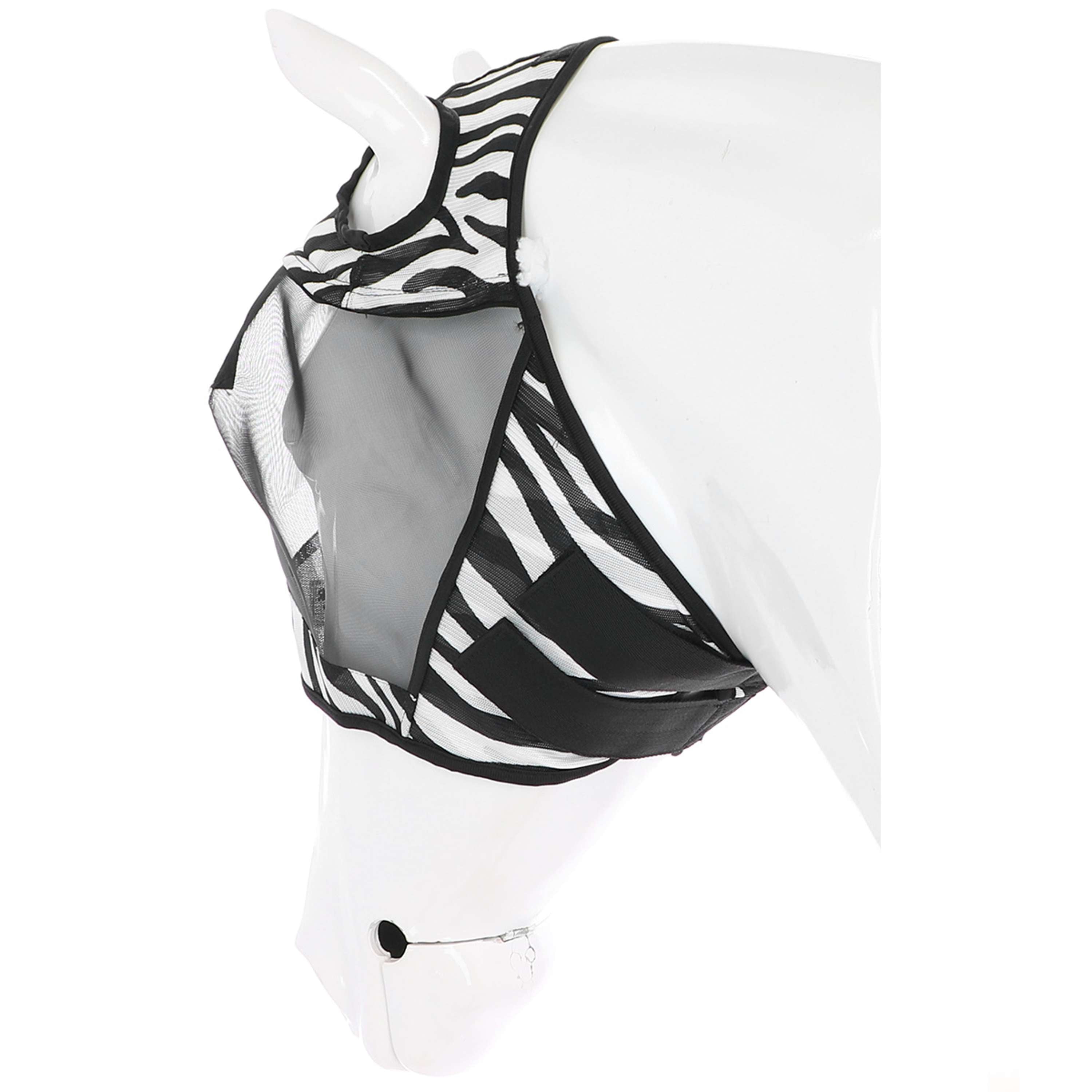 Velder Horsewear Essentials Fly Mask Zebra without Ears Black/White