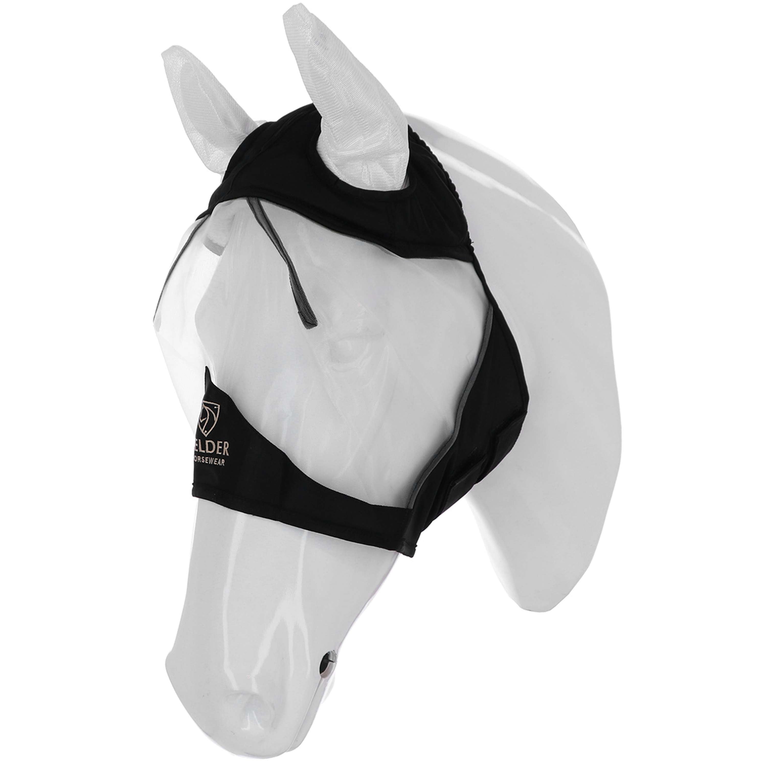 Velder Horsewear Premium Fly Mask with Ears Black