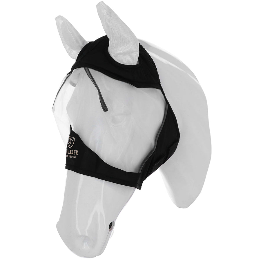 Velder Horsewear Premium Fly Mask with Ears Black