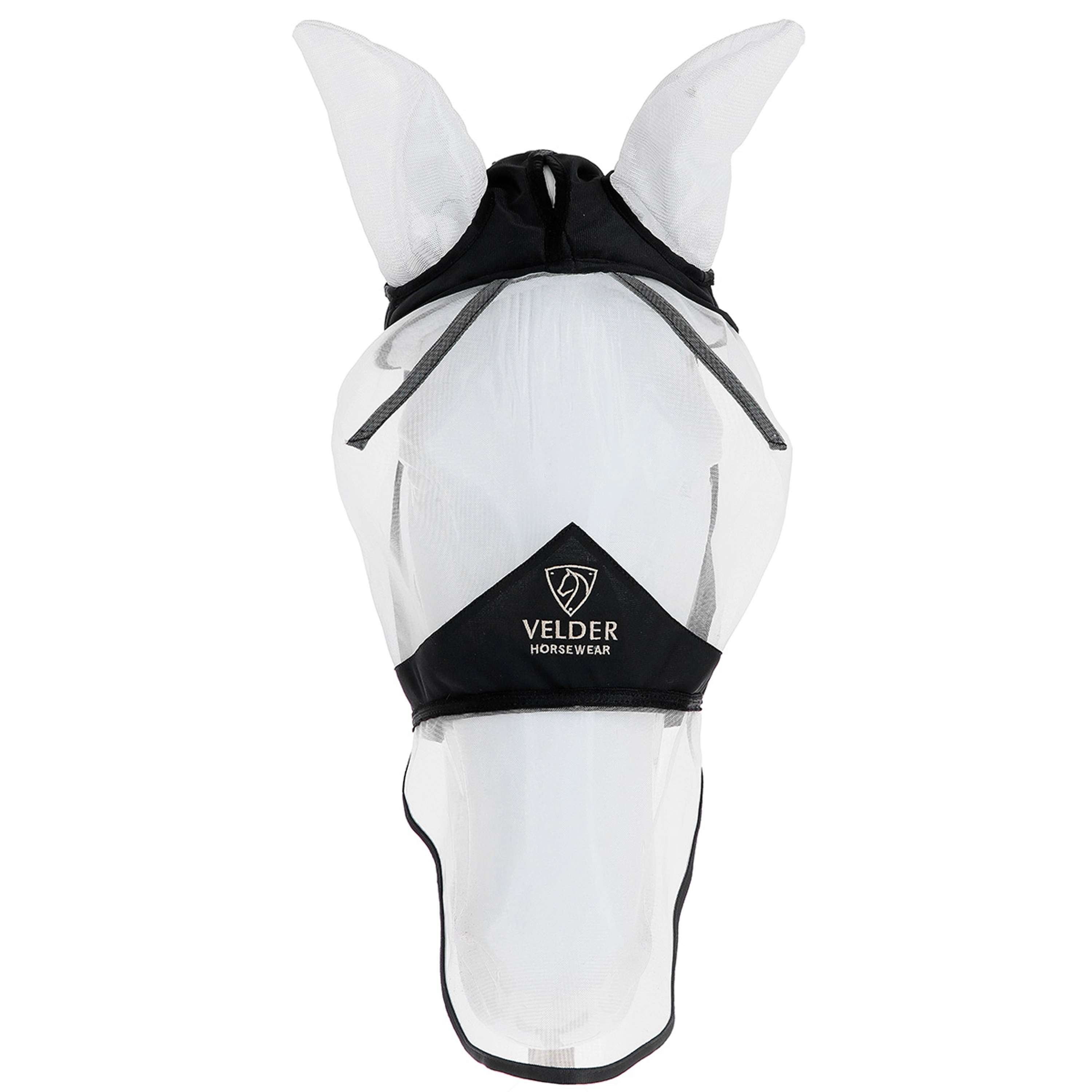 Velder Horsewear Premium Fly Mask with Ears and Nose Black