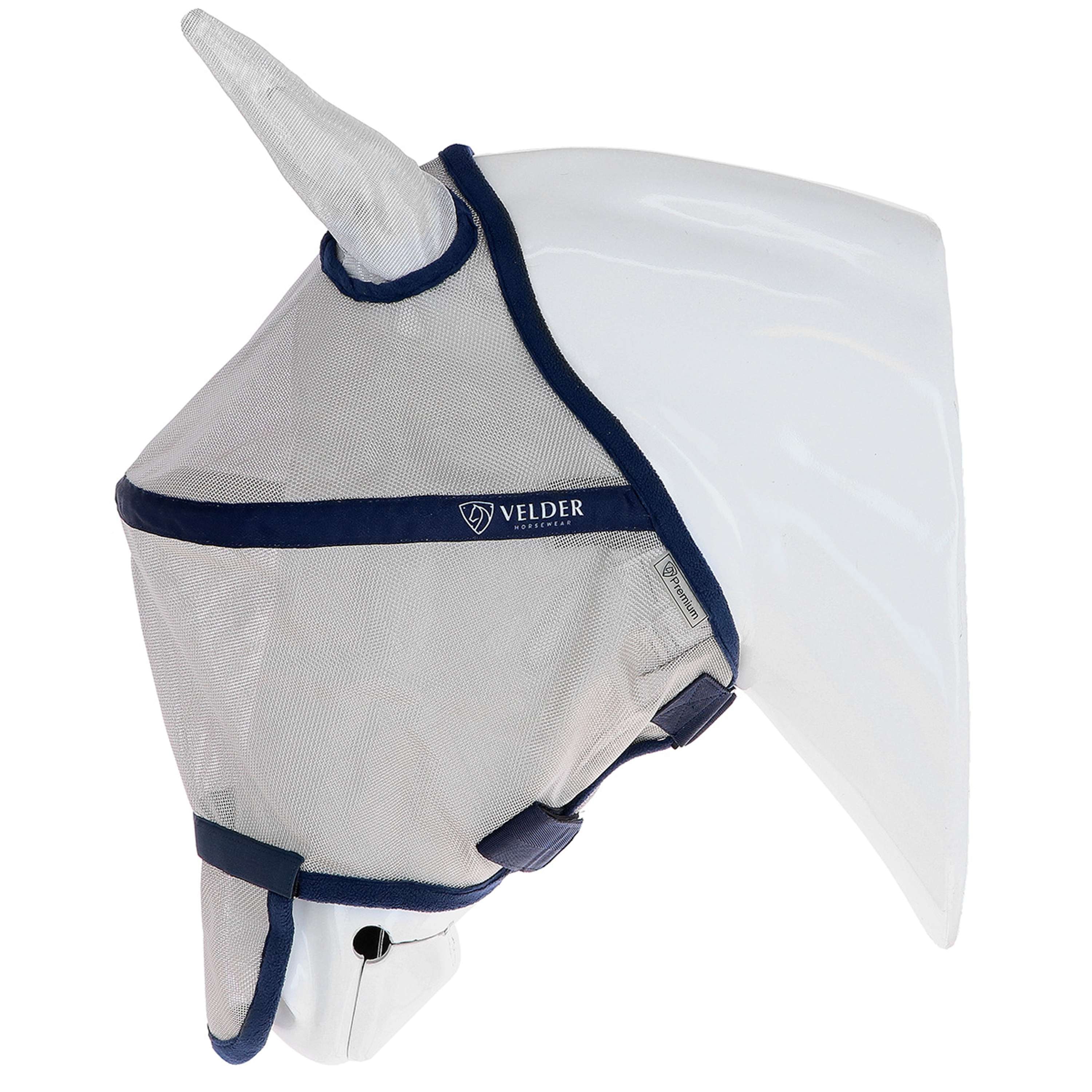 Velder Horsewear Premium Fly Mask Comfort Space Tan/Navy