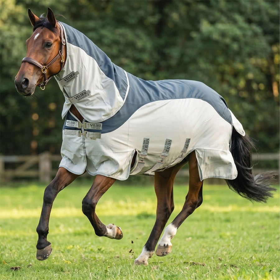 Velder Horsewear Premium Fly Rug Rainless Summer Navy/Field Grey