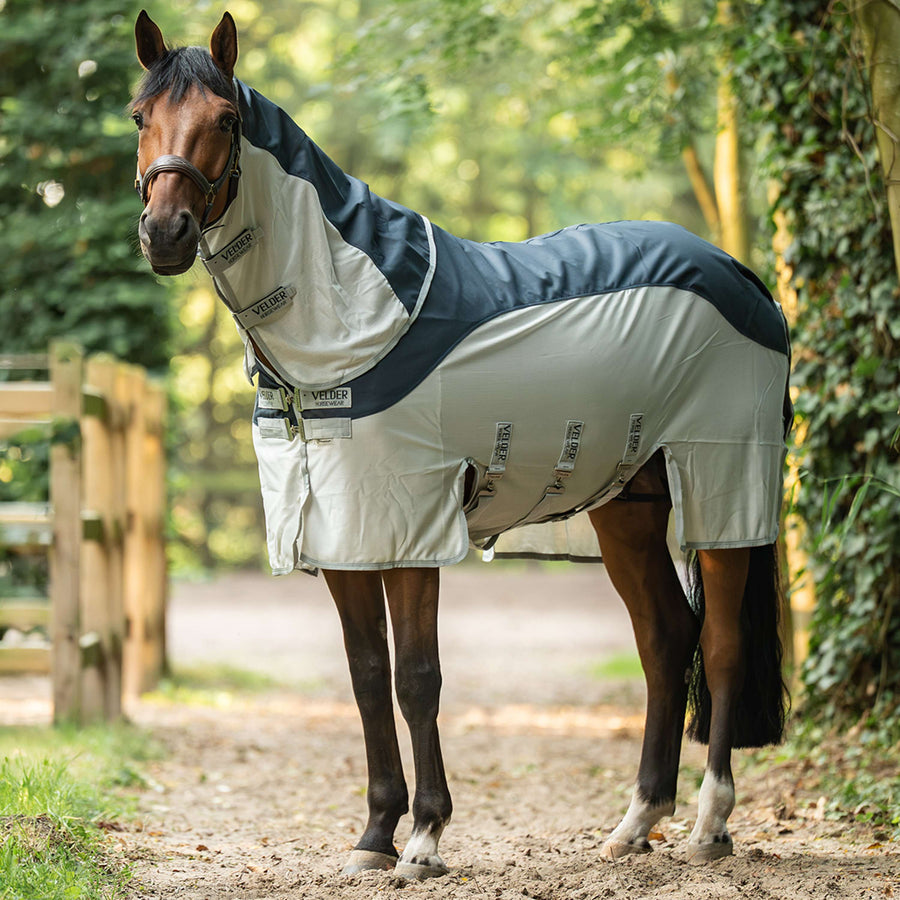 Velder Horsewear Premium Fly Rug Rainless Summer Navy/Field Grey