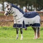 Velder Horsewear Premium Pony Fly Rug Rainless Fall Navy/Pearl Silver