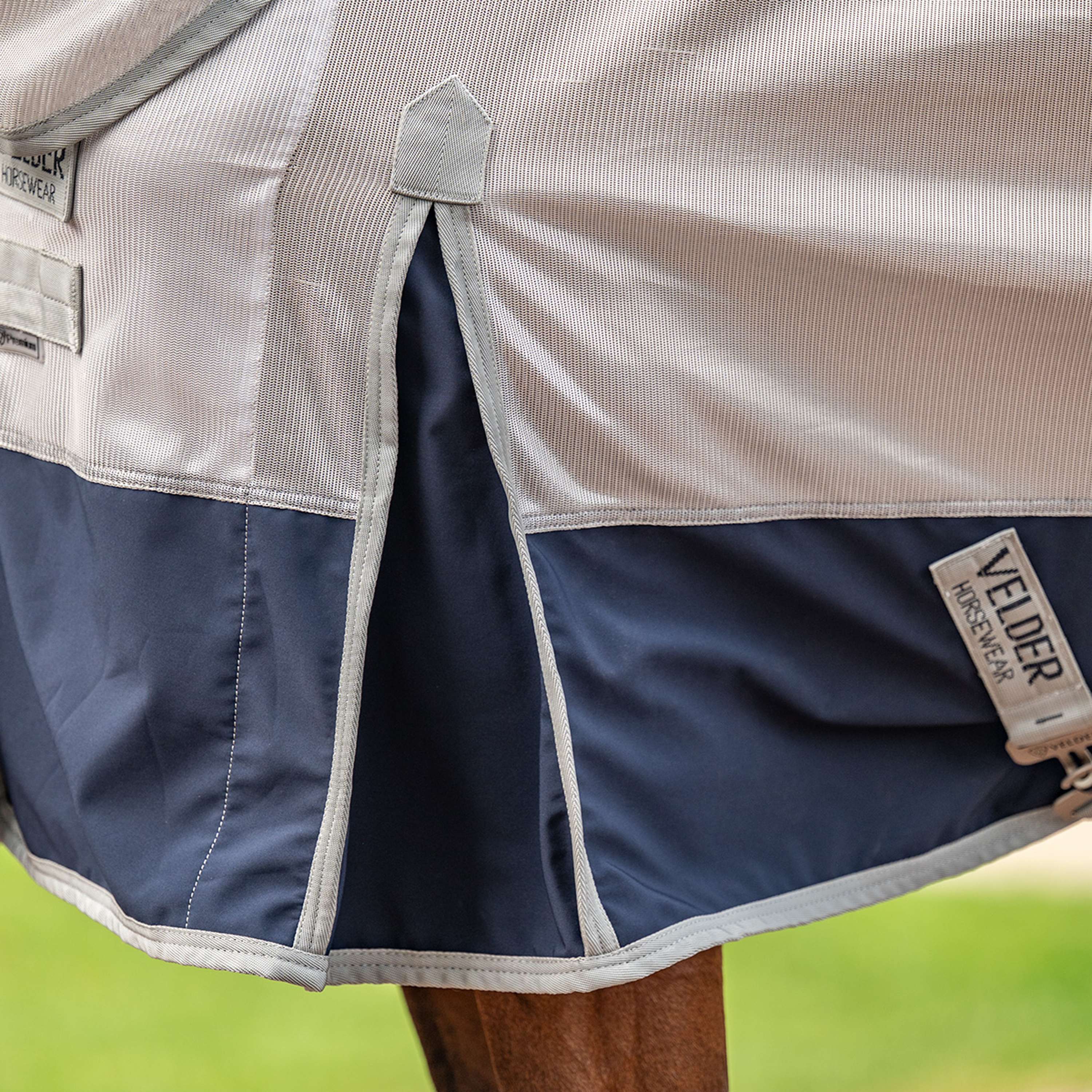 Velder Horsewear Premium Fly Rug Rainless Fall Navy/Pearl Silver