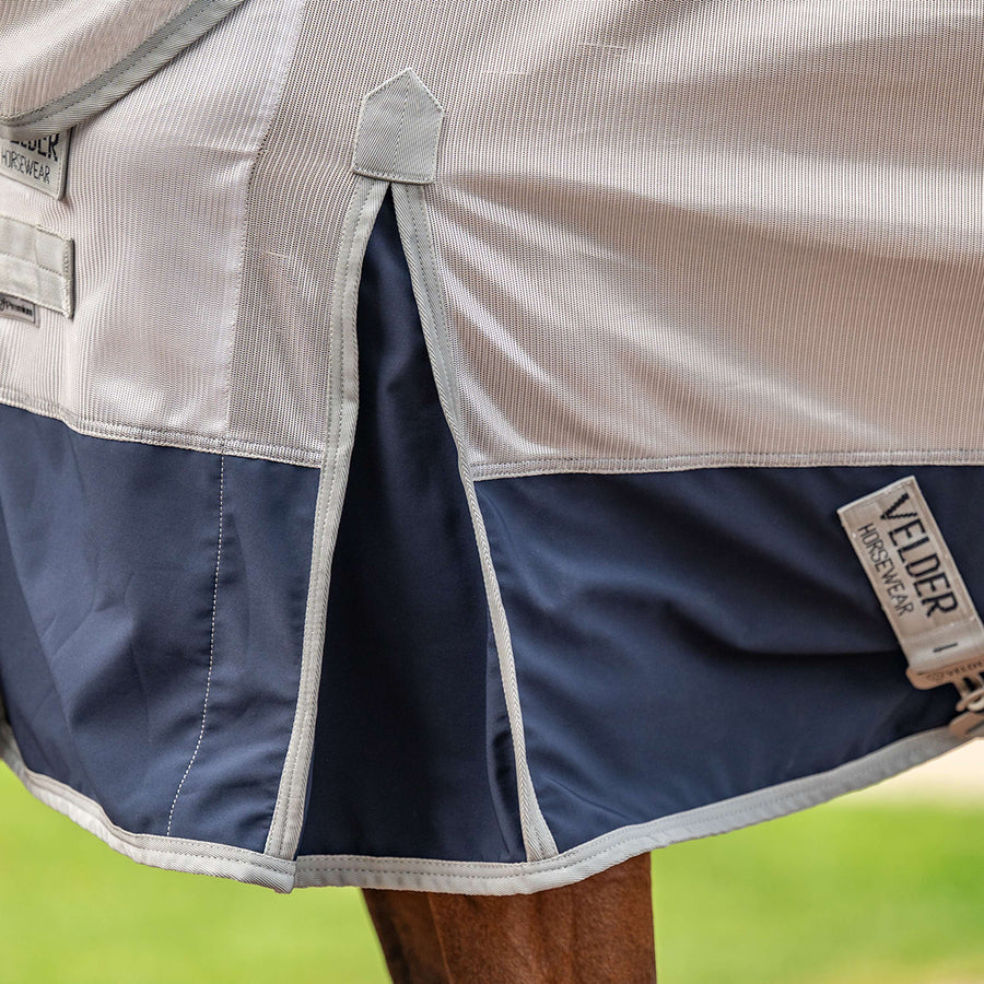 Velder Horsewear Premium Fly Rug Rainless Fall Navy/Pearl Silver