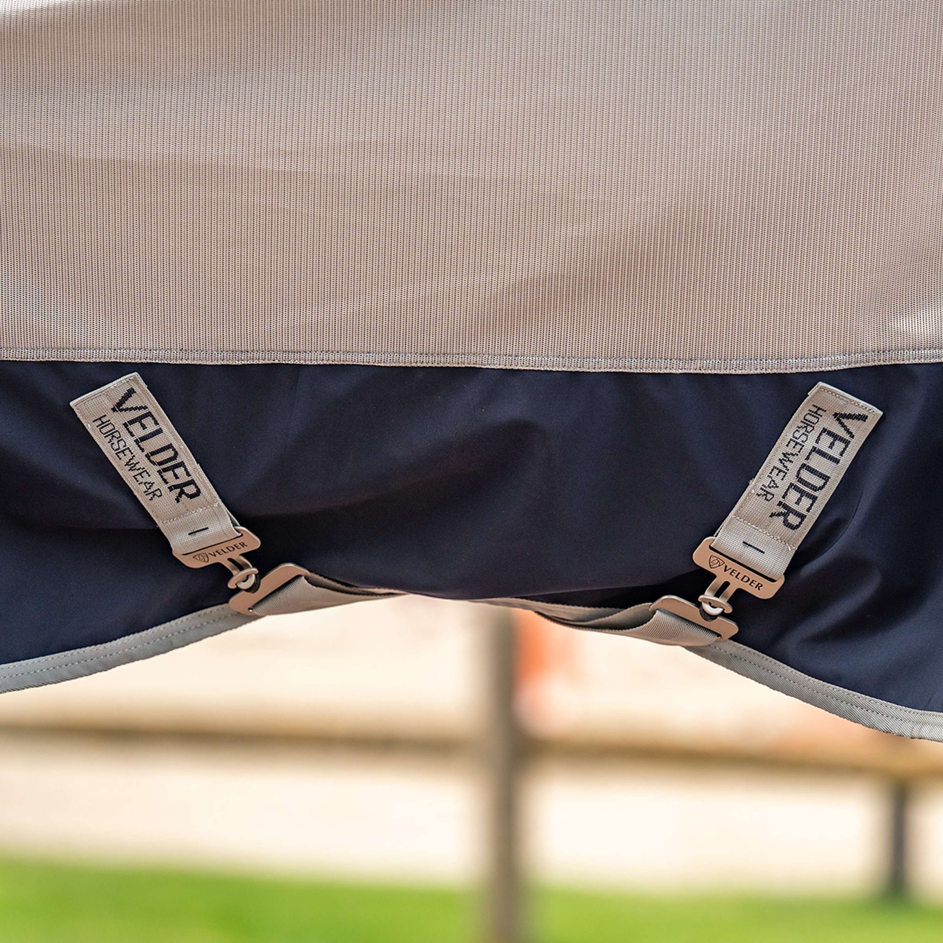 Velder Horsewear Premium Fly Rug Rainless Fall Navy/Pearl Silver