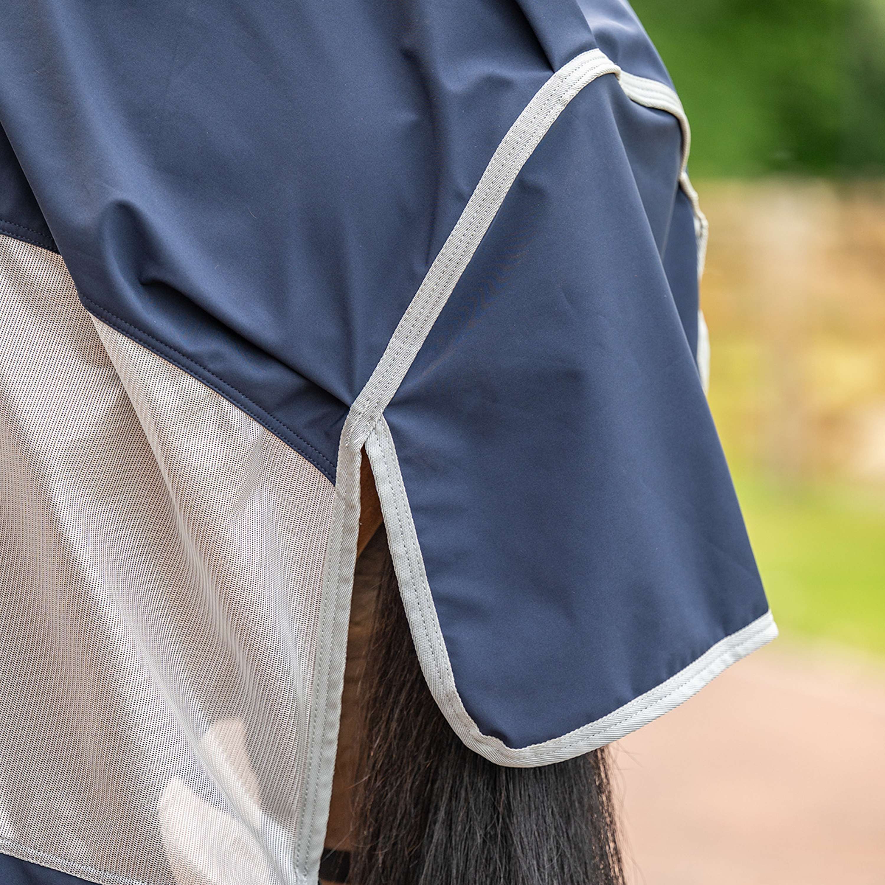 Velder Horsewear Premium Fly Rug Rainless Fall Navy/Pearl Silver