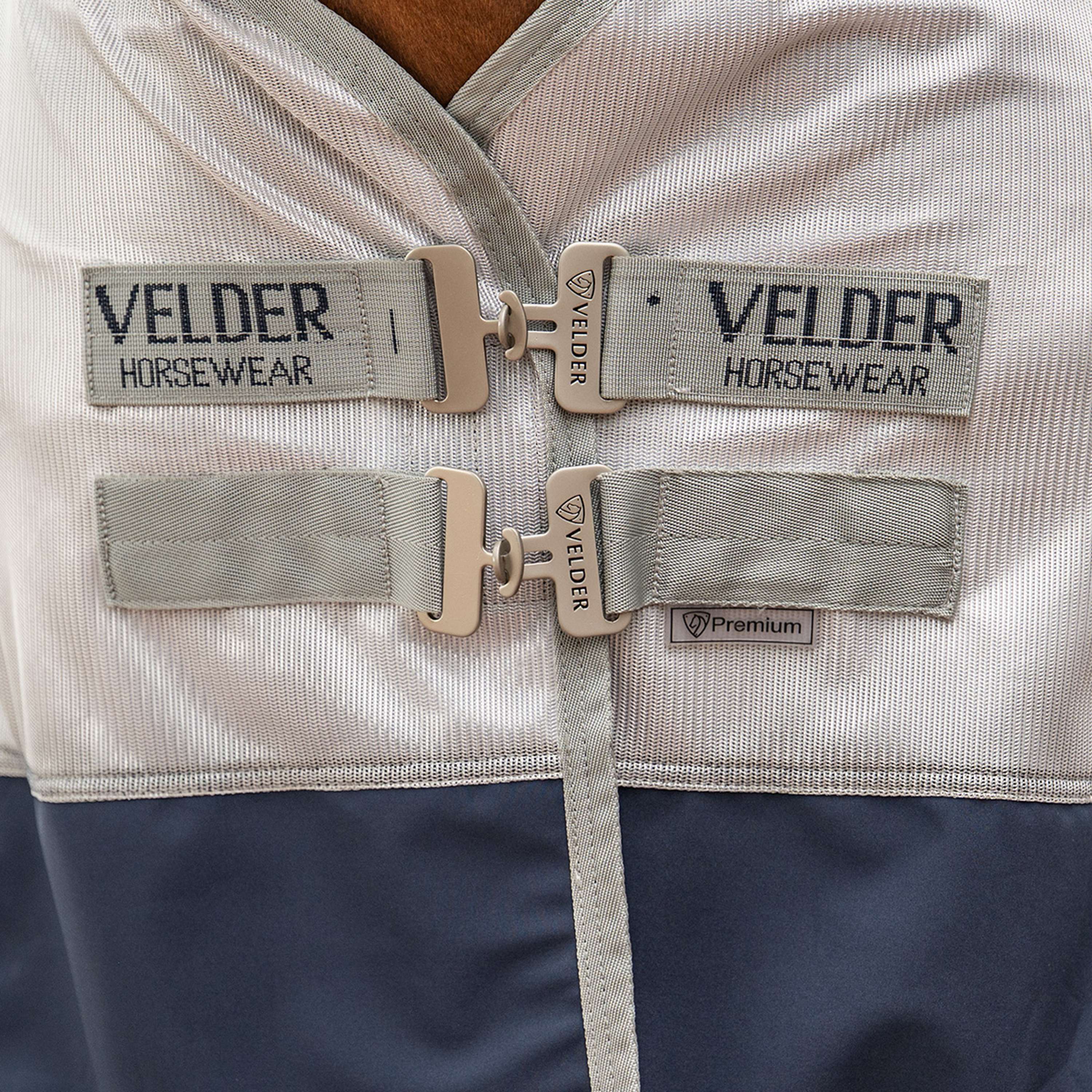 Velder Horsewear Premium Fly Rug Rainless Fall Navy/Pearl Silver