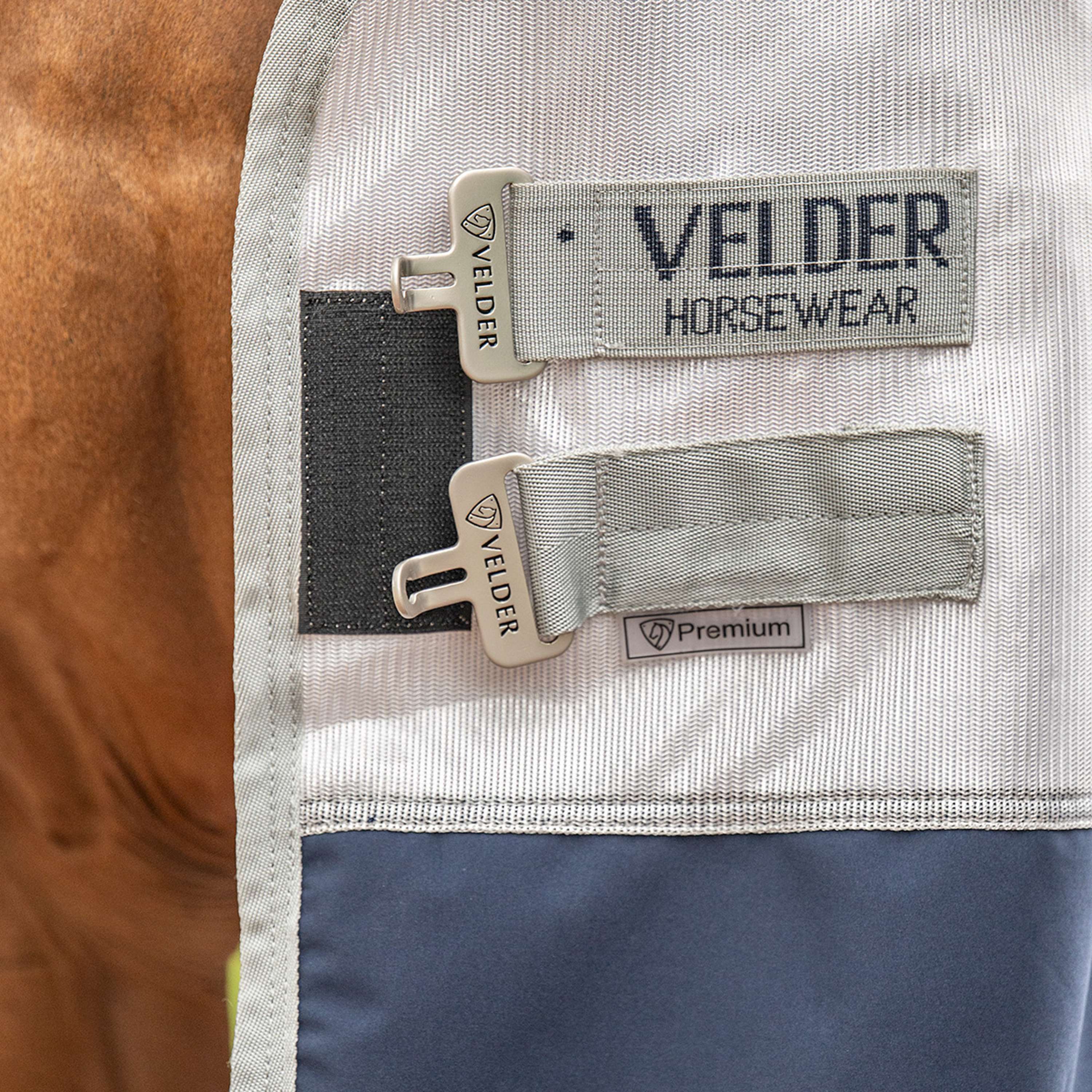 Velder Horsewear Premium Fly Rug Rainless Fall Navy/Pearl Silver