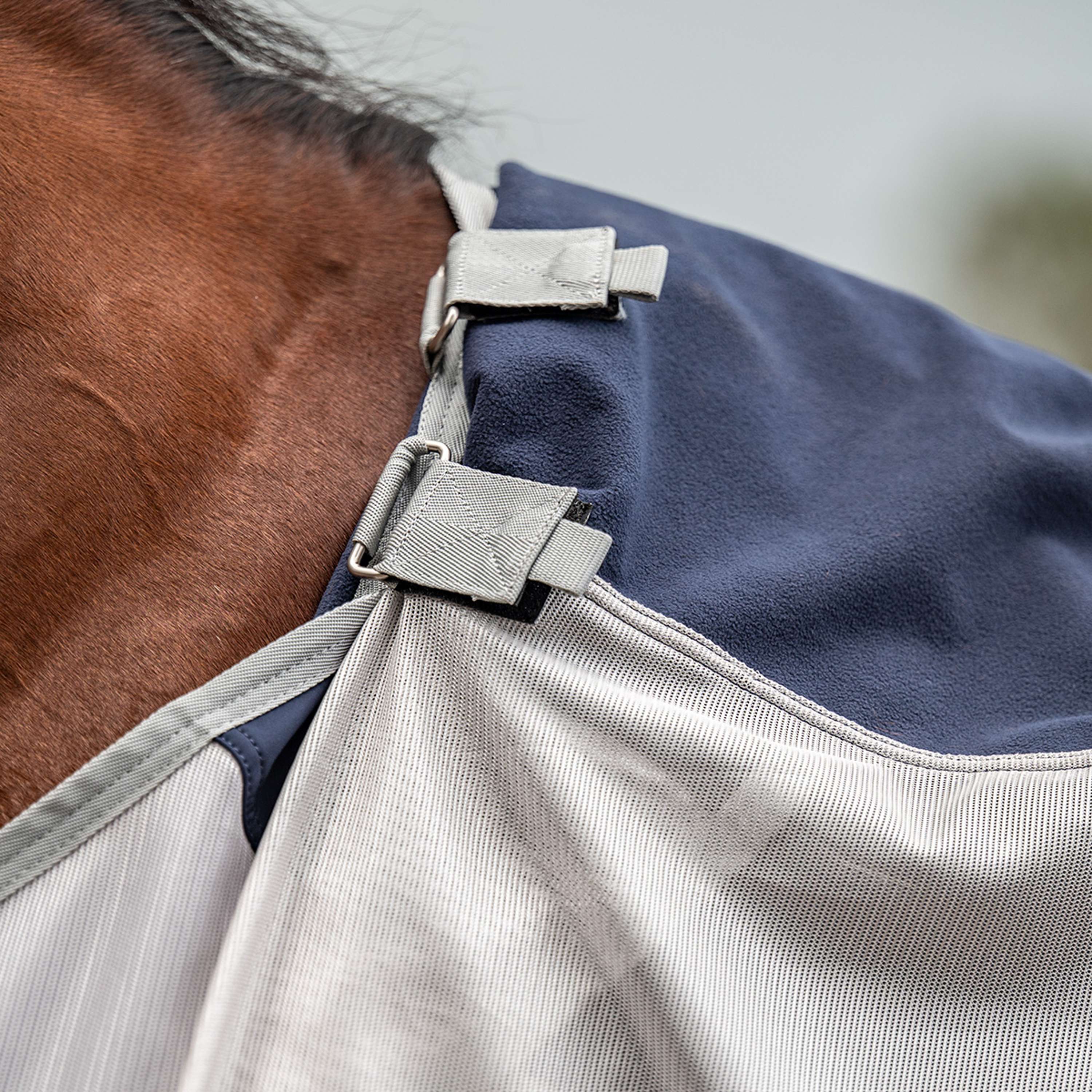 Velder Horsewear Premium Fly Rug Rainless Fall Navy/Pearl Silver
