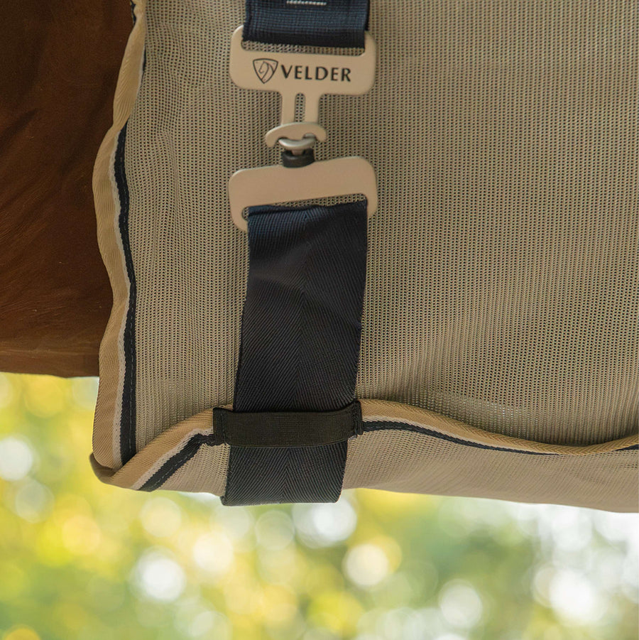 Velder Horsewear Premium Fly Rug Waterproof-Top Navy/Pearl Silver