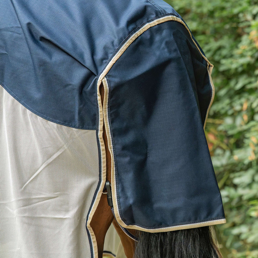 Velder Horsewear Premium Fly Rug Waterproof-Top Navy/Pearl Silver