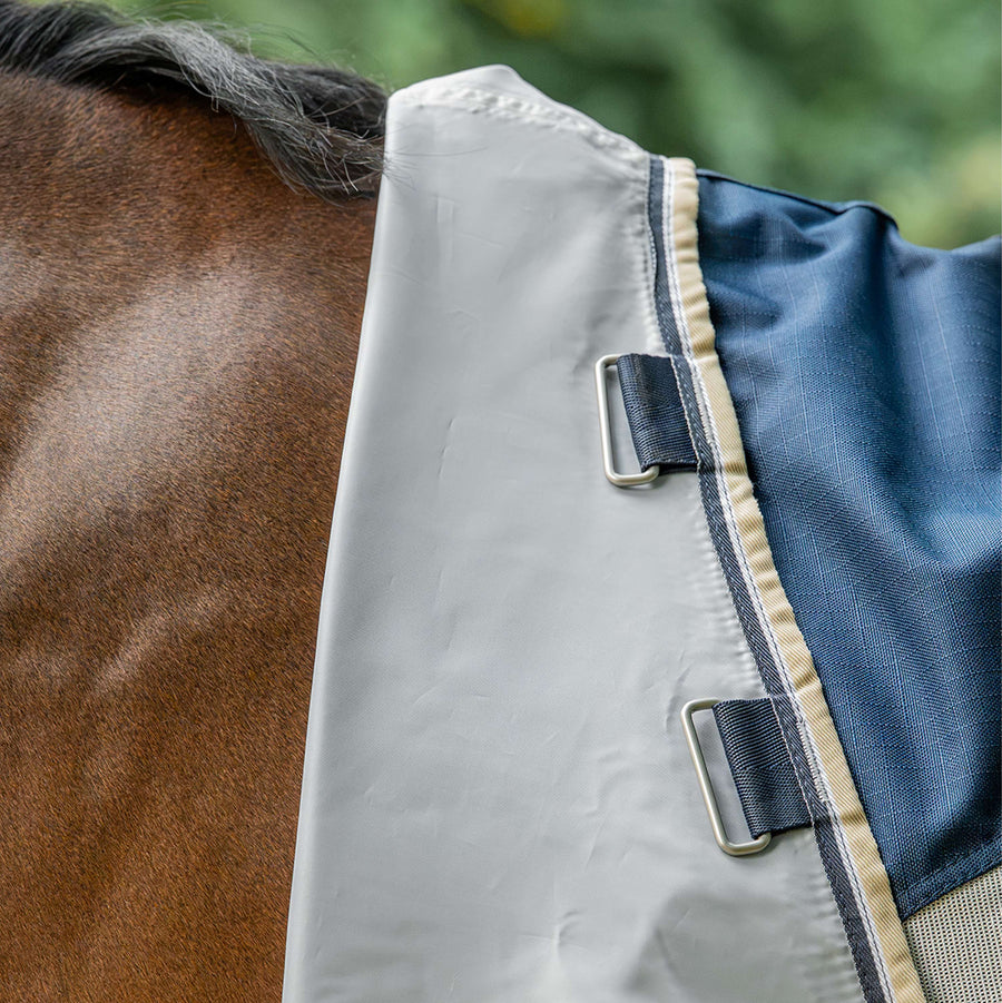 Velder Horsewear Premium Fly Rug Waterproof-Top Navy/Pearl Silver