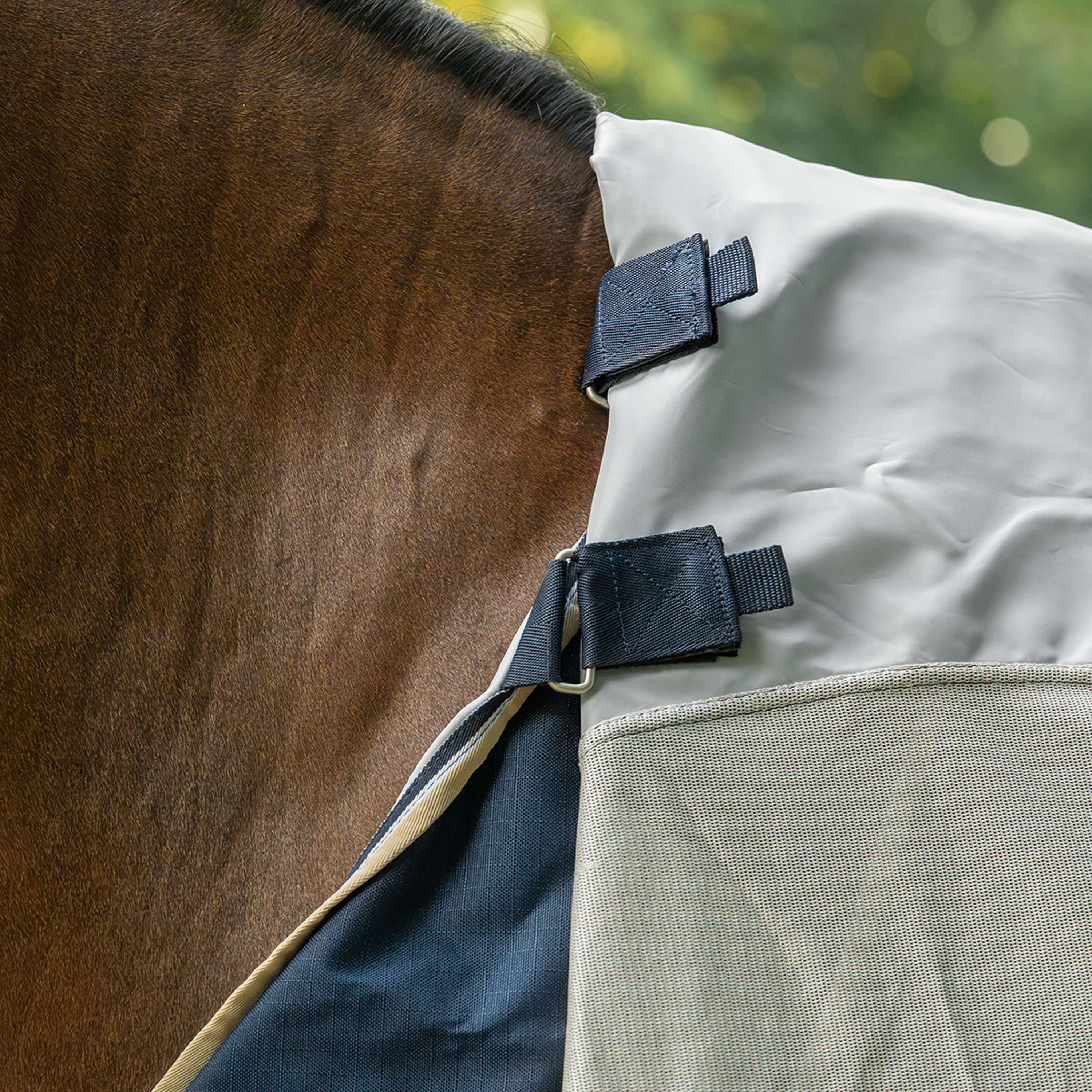 Velder Horsewear Premium Fly Rug Waterproof-Top Navy/Pearl Silver
