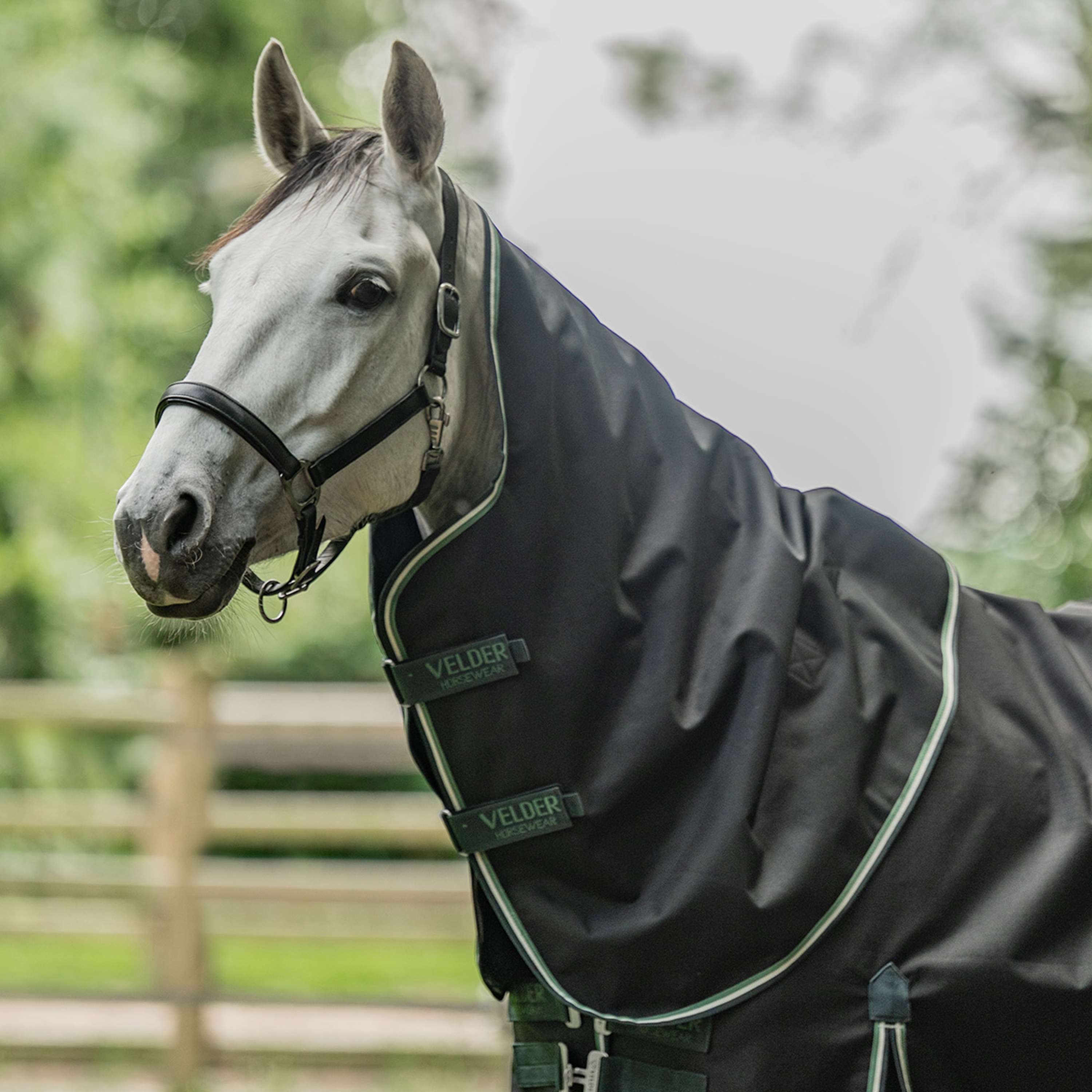 Velder Horsewear Premium Neck Cover Turnout 0g Night Forest