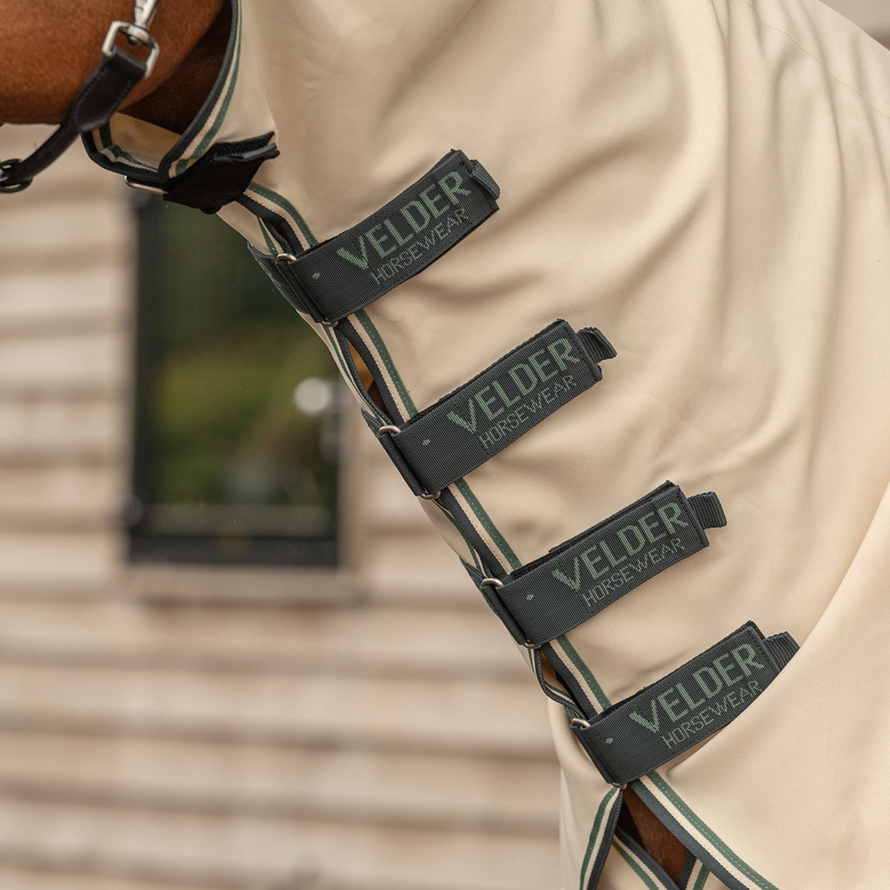 Velder Horsewear Premium Sweet Itch Hoody Dune/Heather Green