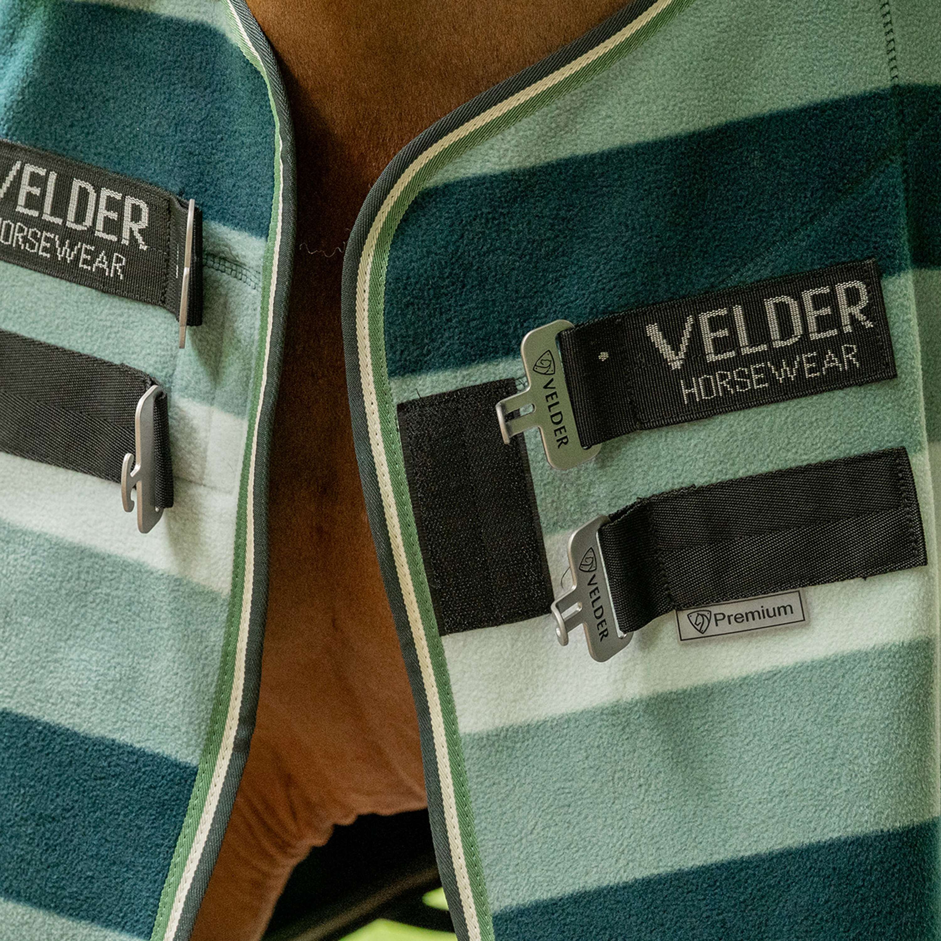 Velder Horsewear Premium Stripe Cooler Rug Striped Night Forest