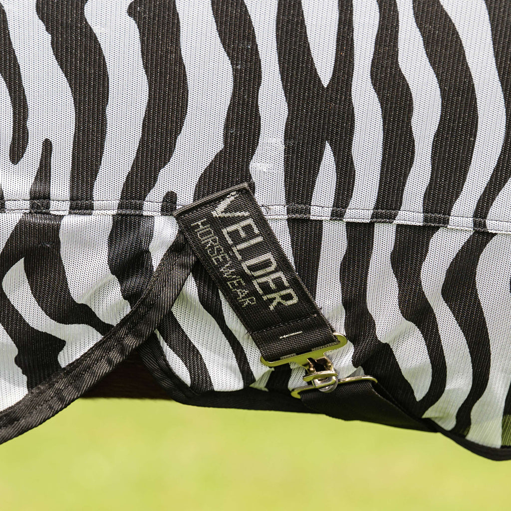 Velder Horsewear Essentials Pony Fly Rug & Neck Zebra Black/White