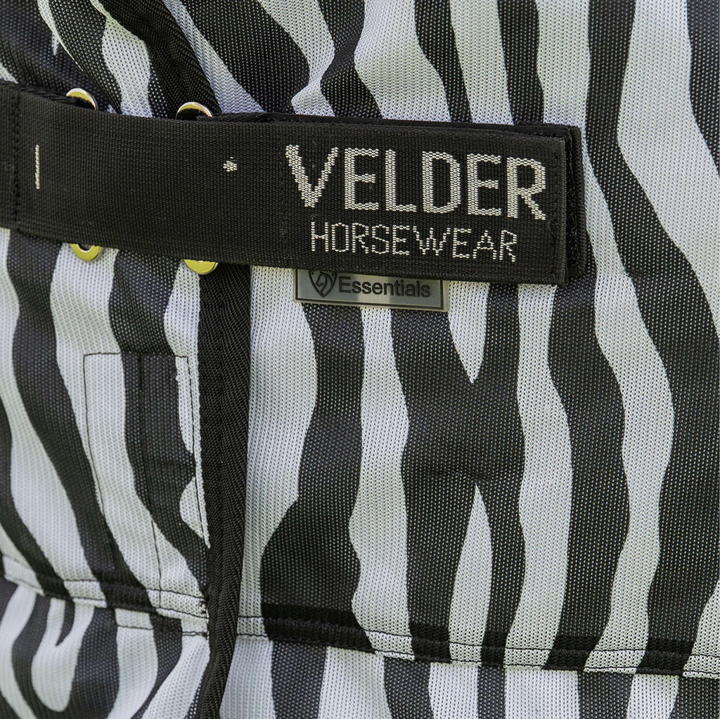 Velder Horsewear Essentials Pony Fly Rug & Neck Zebra Black/White