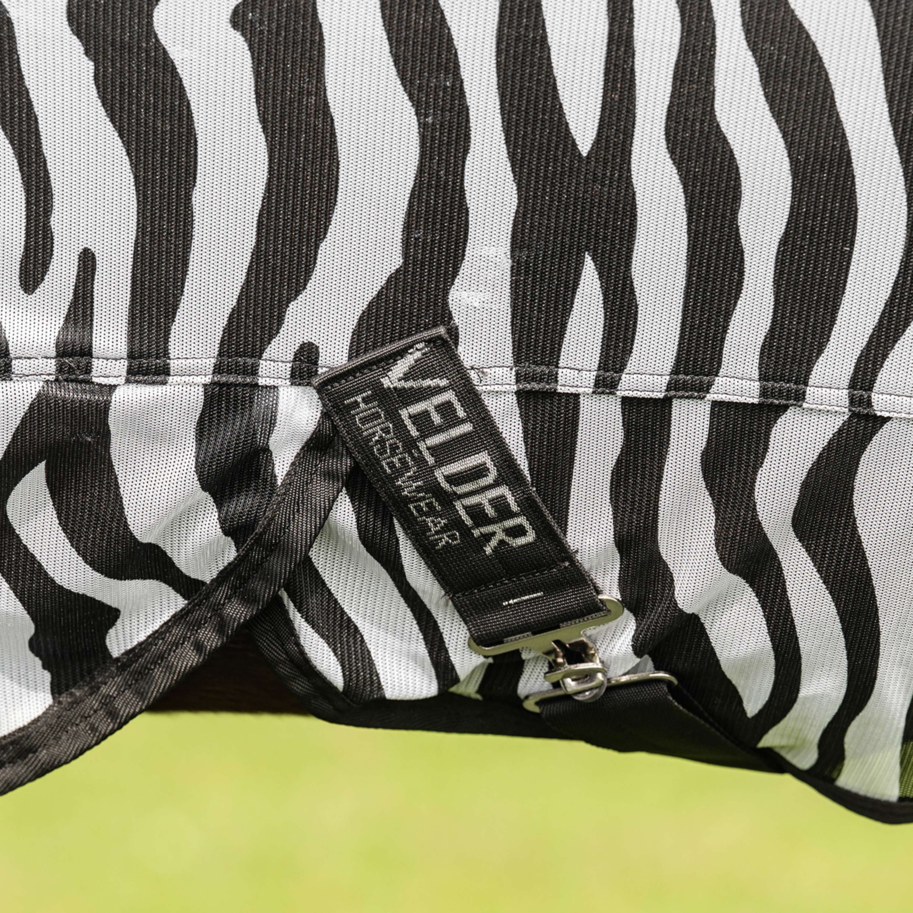 Velder Horsewear Essentials Fly Rug & Neck Zebra Black/White