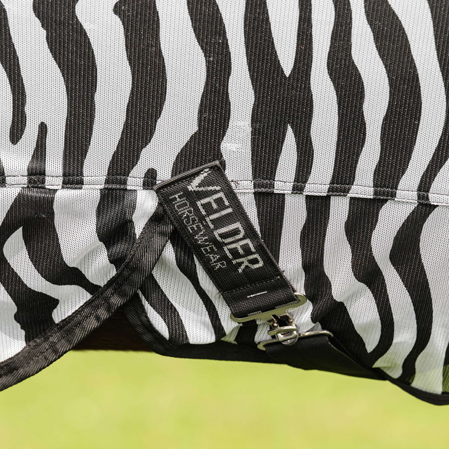 Velder Horsewear Fly Rug & Neck Zebra Black/White