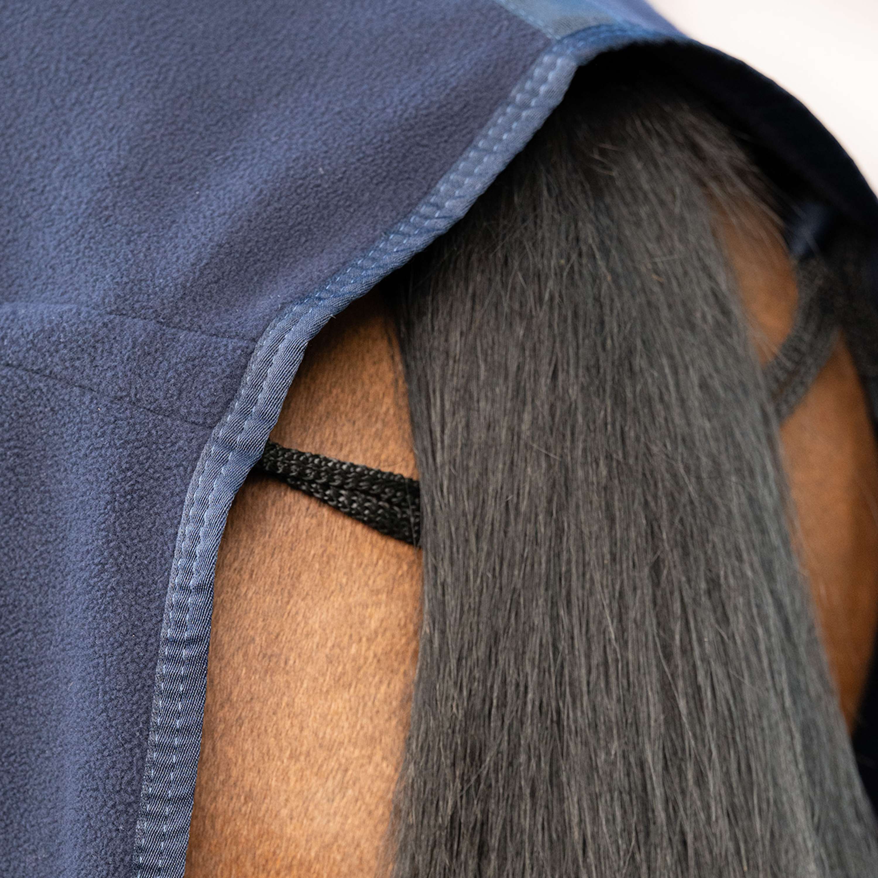 Velder Horsewear Essentials Fleece Rug Comfy with a Hood Navy