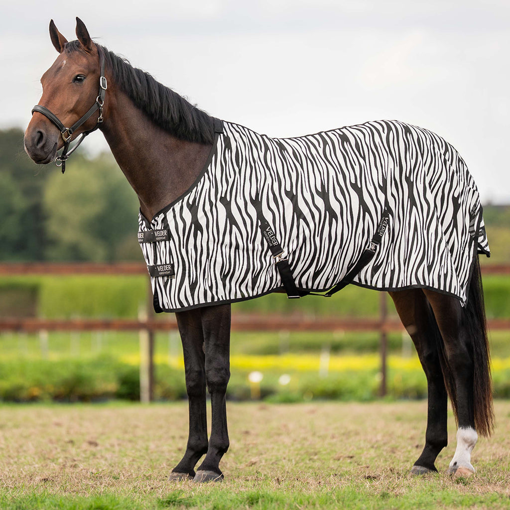 Velder Horsewear Essentials Fly Rug Zebra Black/White