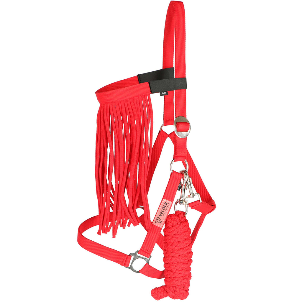 Velder Horsewear Essentials Head Collar Set Basic Summer High Risk Red