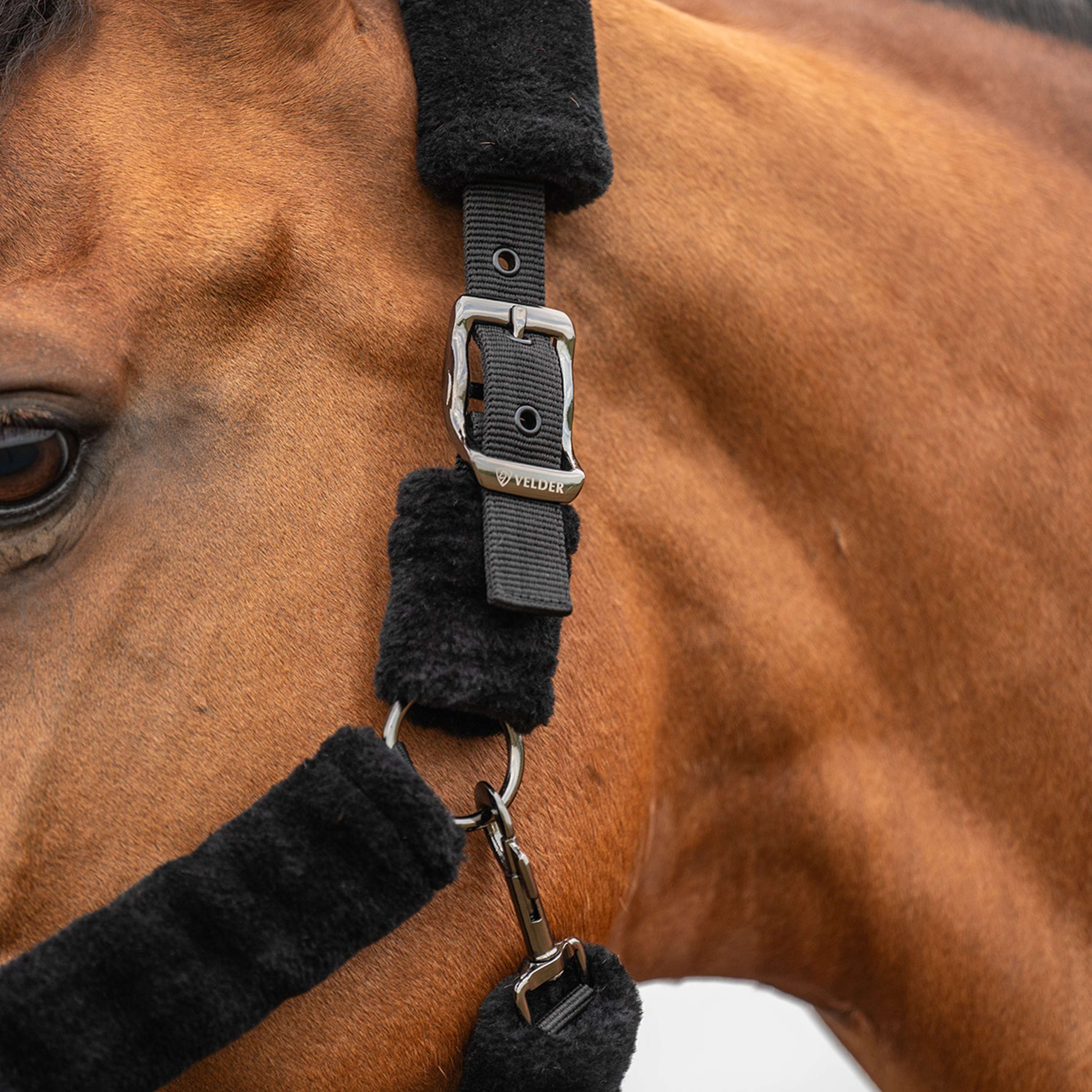 Velder Horsewear Premium Halter Comfort Fur Black