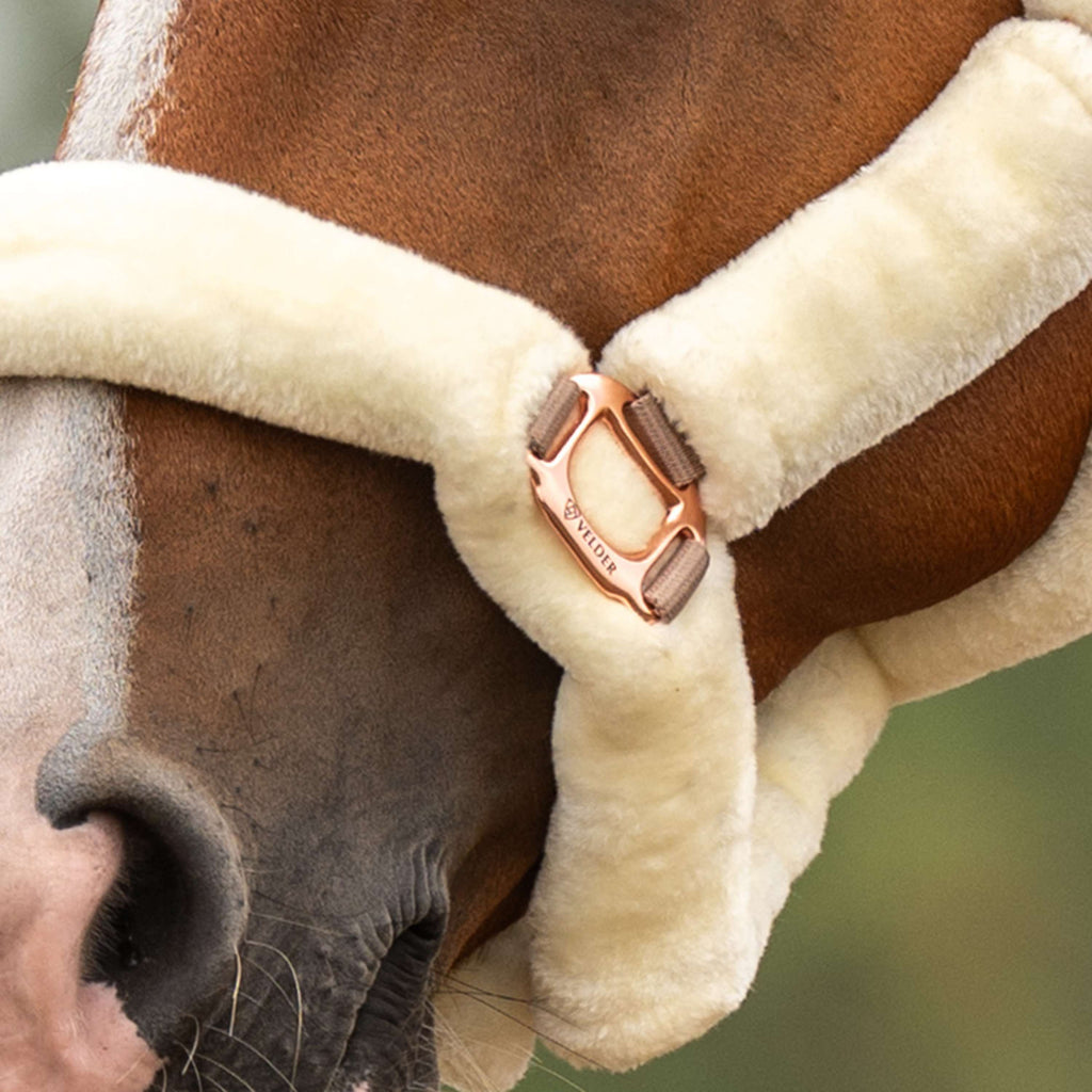 Velder Horsewear Premium Halter Comfort Fur Natural/Rosé